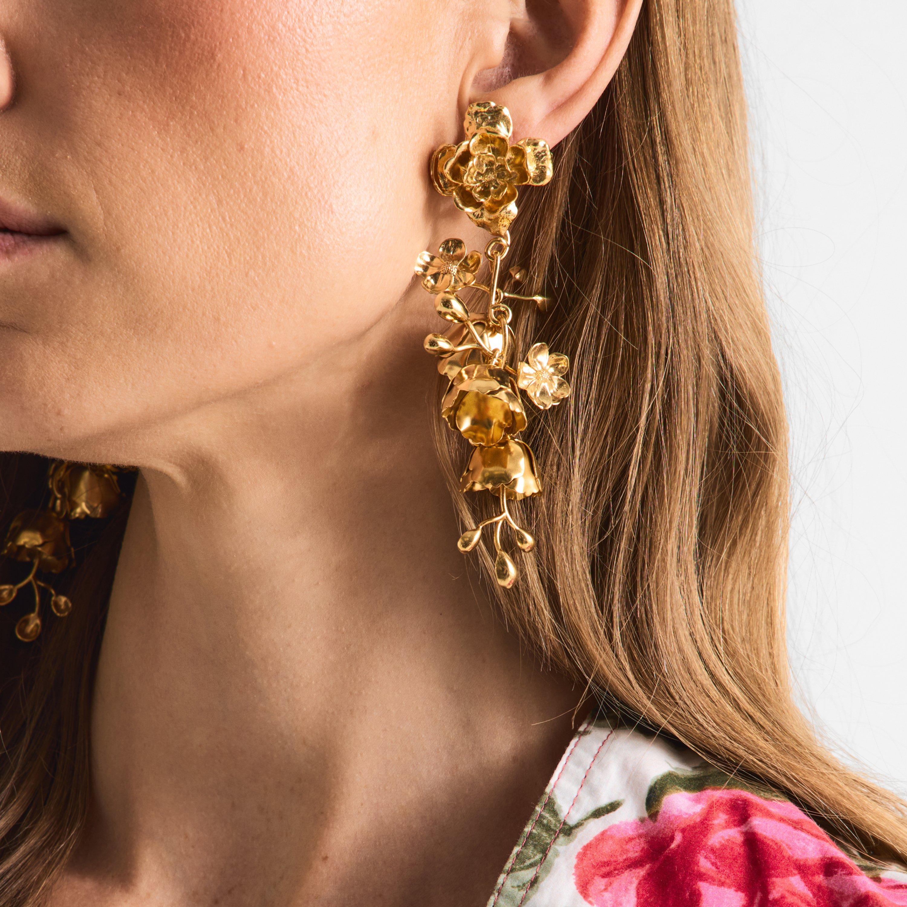 Vintage Gold - Chloe - Women's Statement Earrings - 3