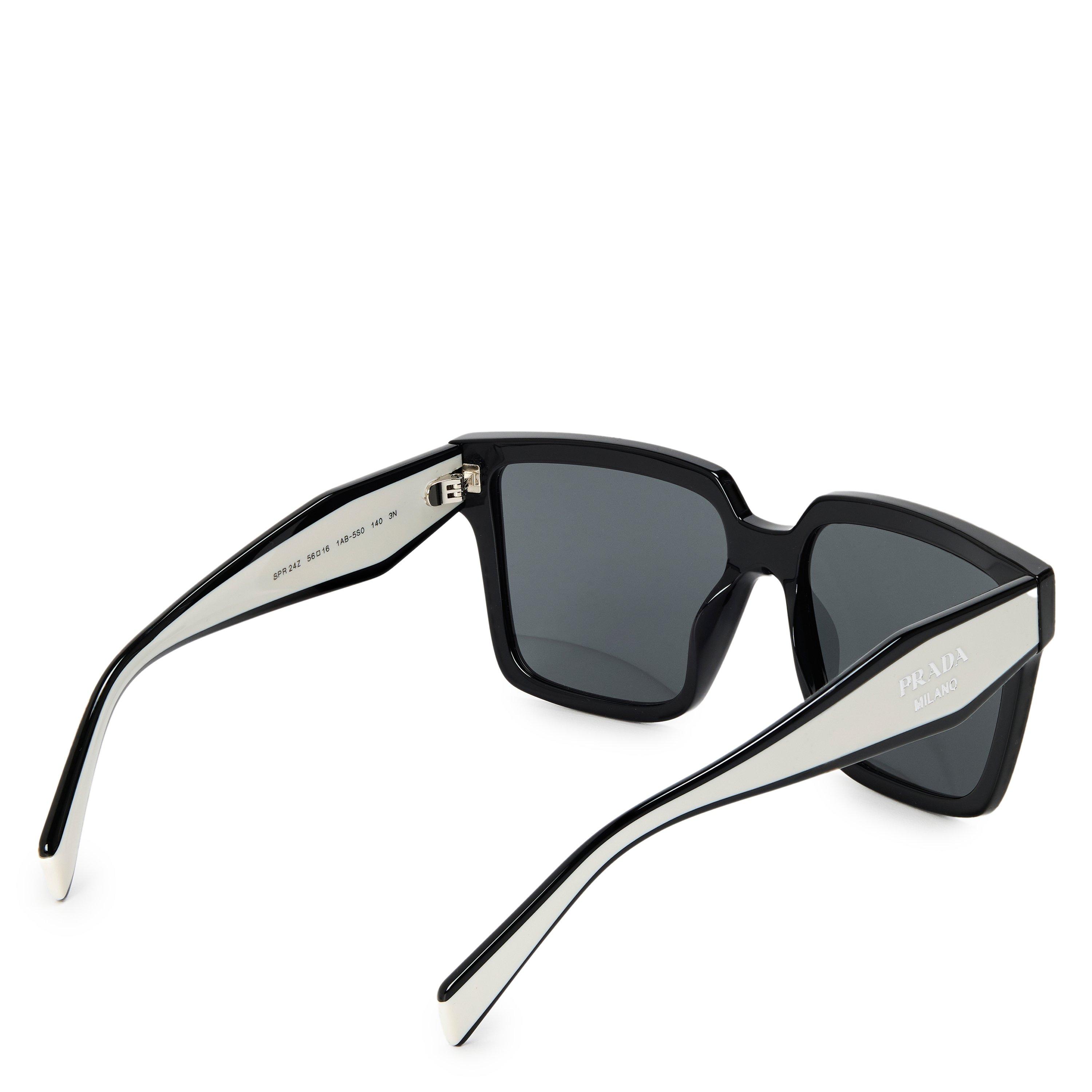 Black/Grey - Prada - Prada S 0PR 24ZS Ld63 - 2