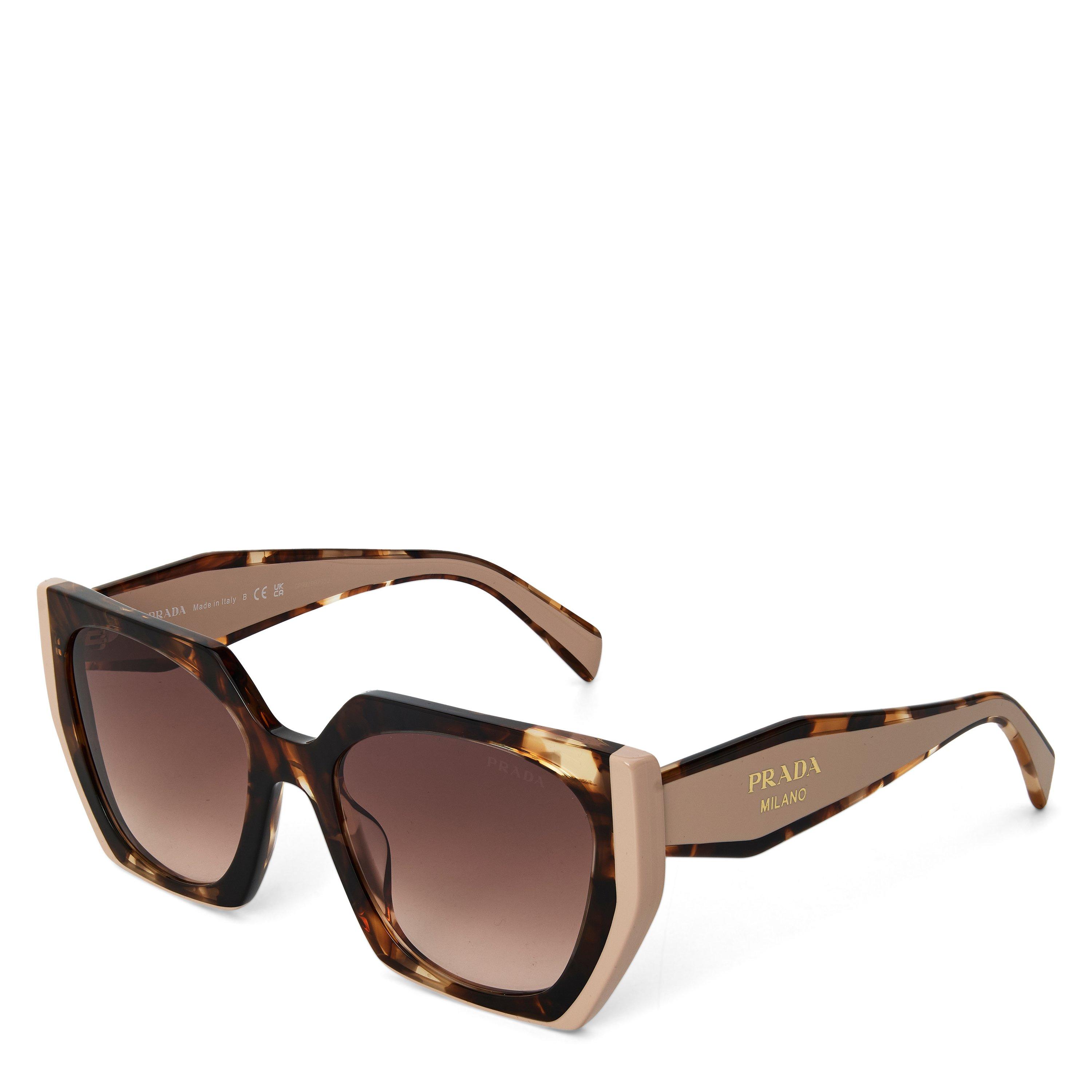 Tort/Powder - Prada - Women's Cat Eye Sunglasses - 1