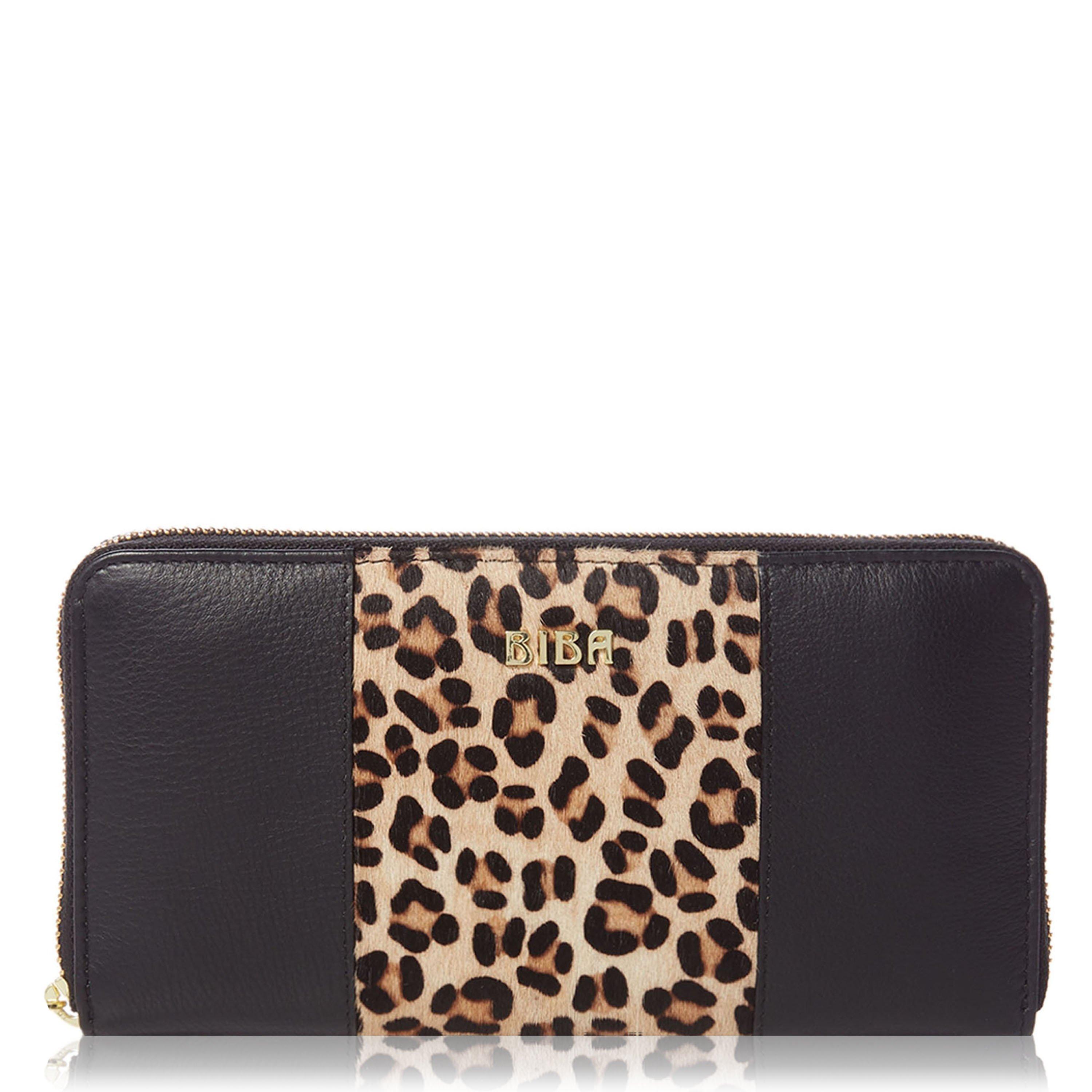 Leopard - Biba - Leather Zip Around Purse - 1