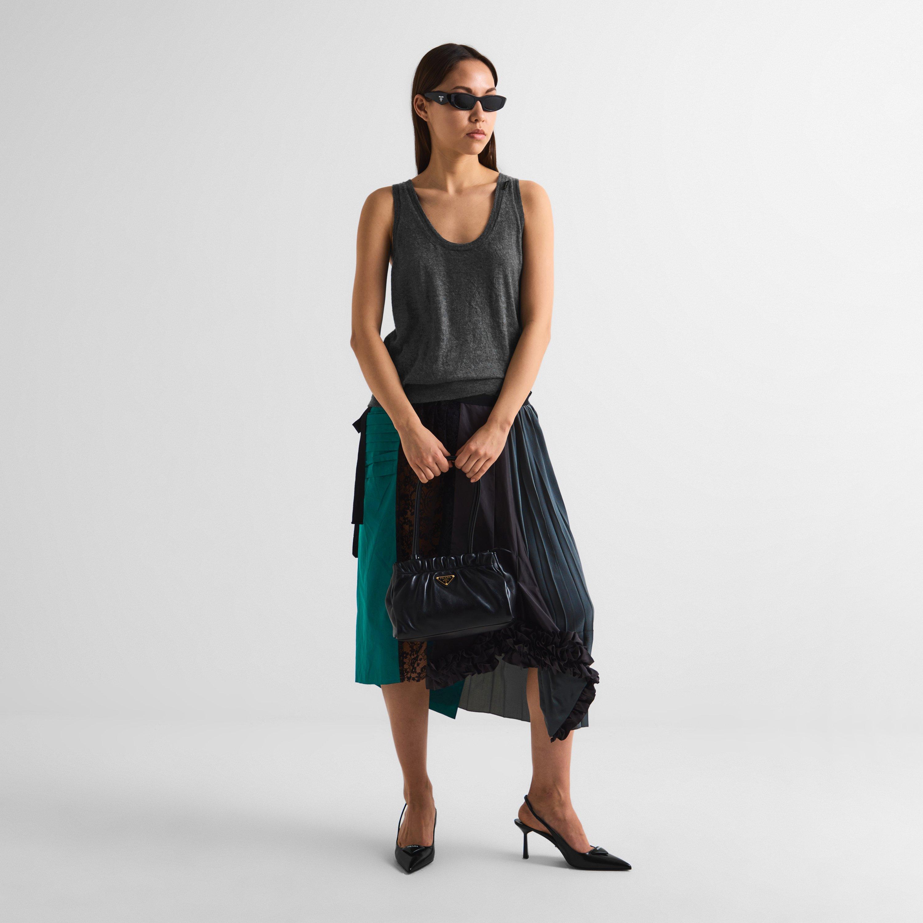 Black/Grey - Prada - Women's Cat Eye Sunglasses - 6