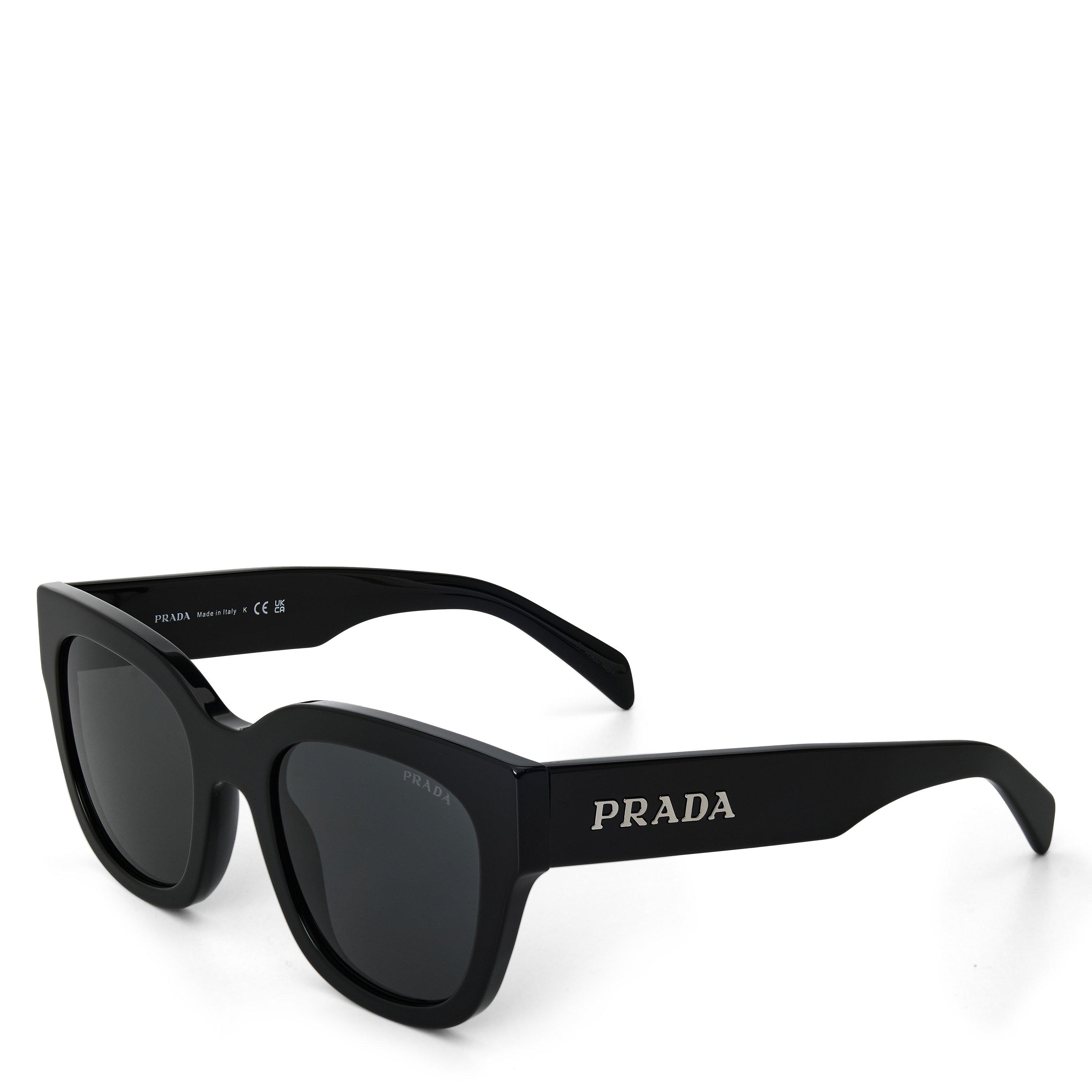 Black/Grey - Prada - Women's Wayfarer Sunglasses - 1