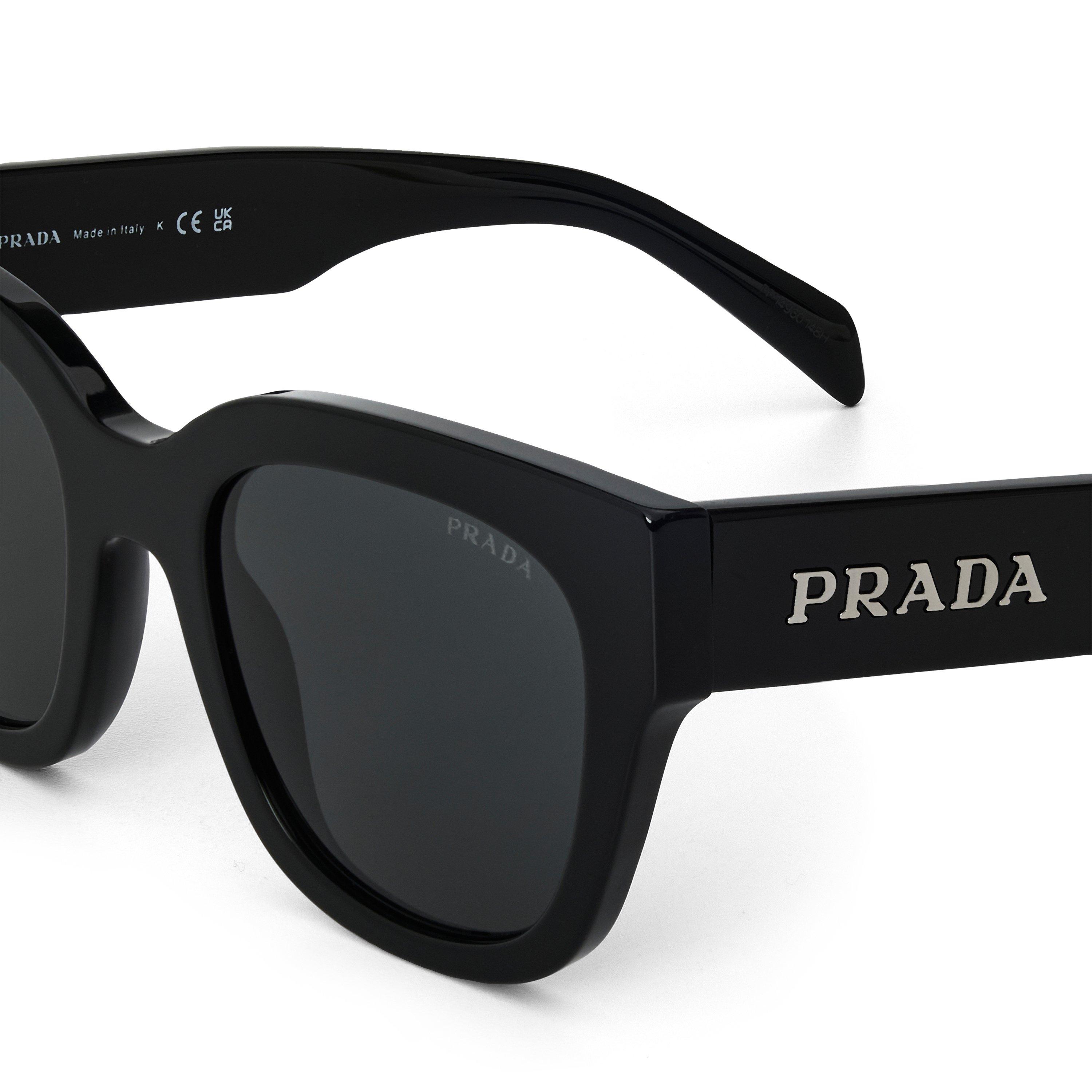 Black/Grey - Prada - Women's Wayfarer Sunglasses - 3