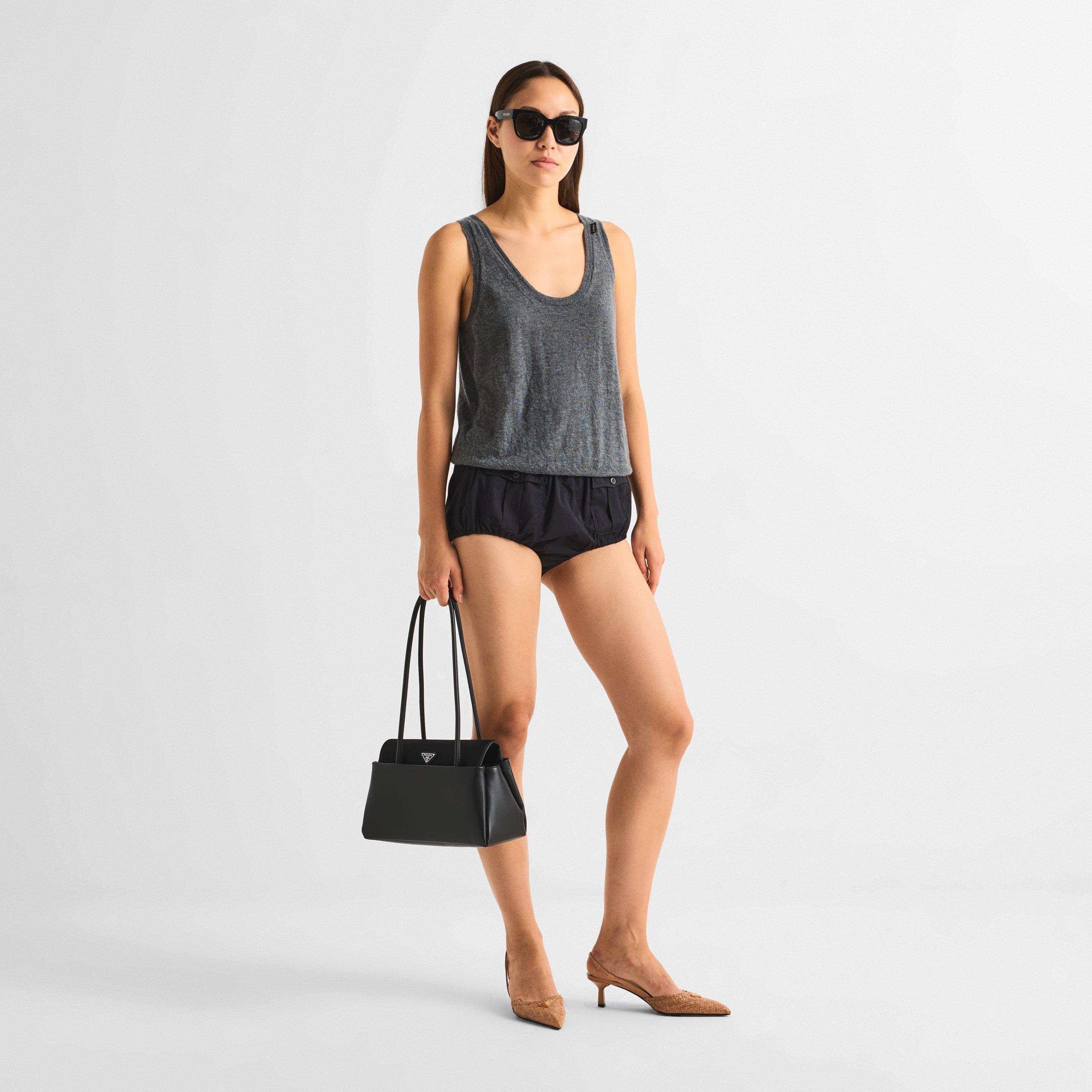 Black/Grey - Prada - Women's Wayfarer Sunglasses - 6