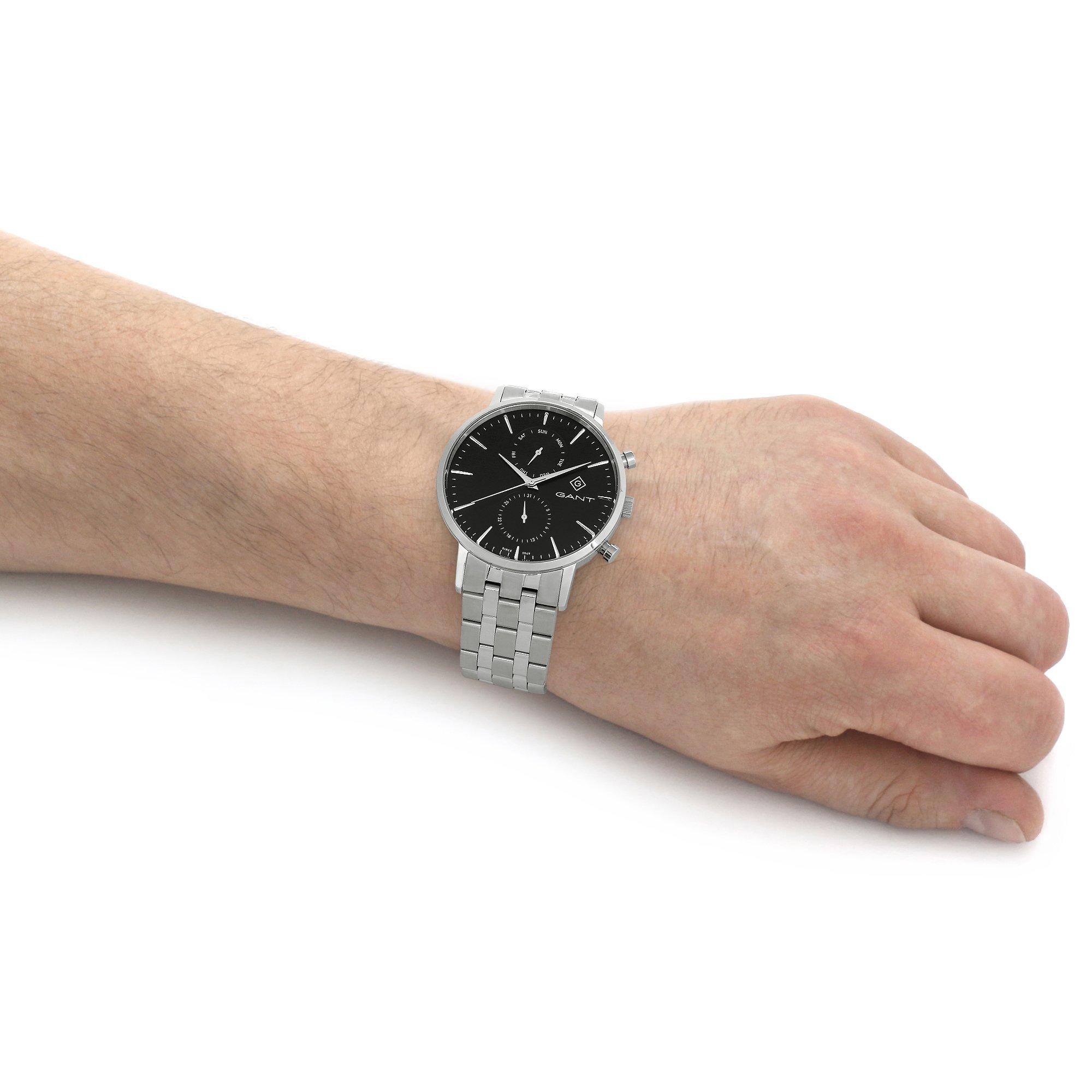 Silver/Black - Gant - Stainless Steel Analogue Quartz Watch - 2