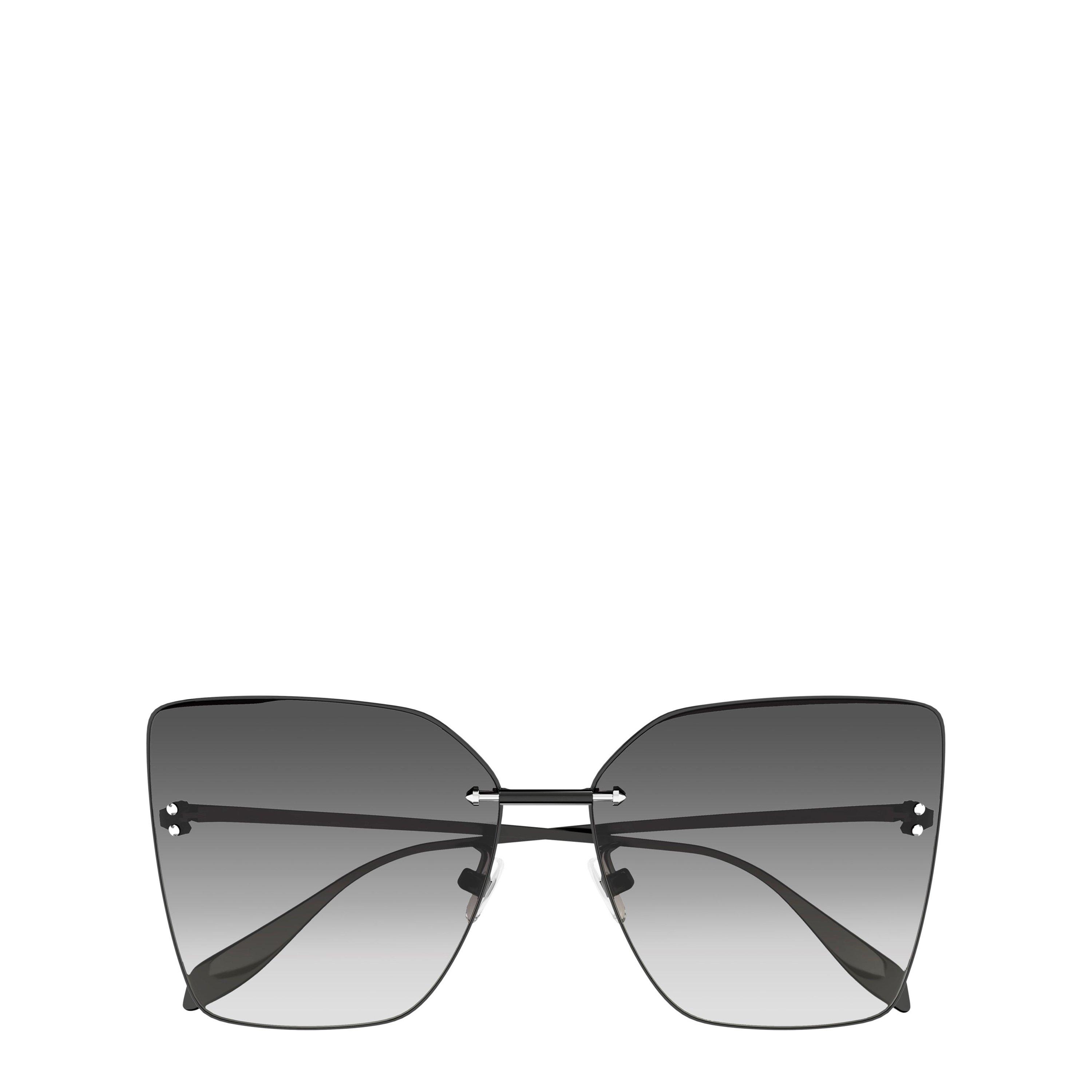 Ruthenium - Alexander McQueen - Women's Retro Alexander McQueen Oversized Butterfly Sunglasses - 2