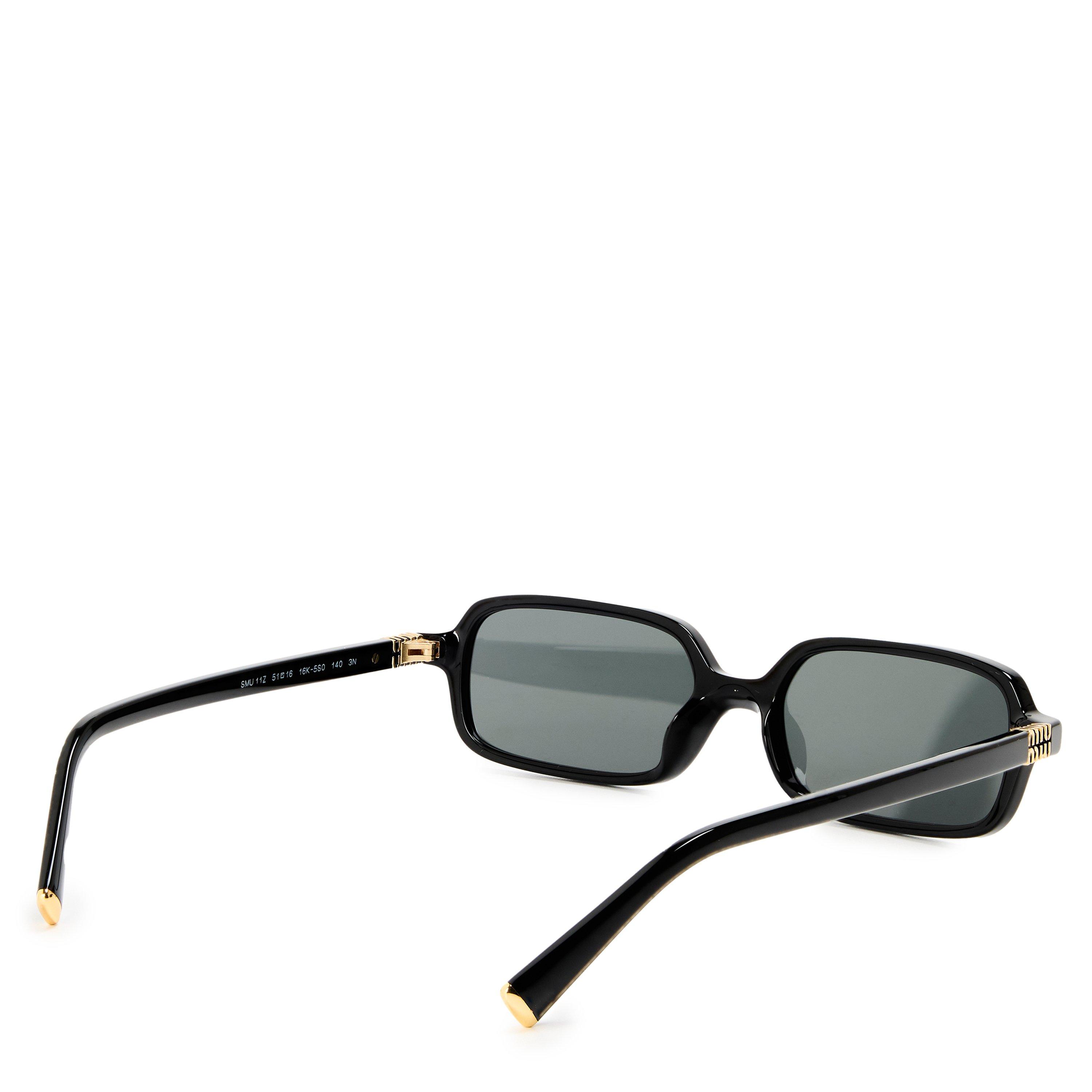 Black/Grey - Miu Miu - Miu Sun 0MU 11ZS Ld63 - 2