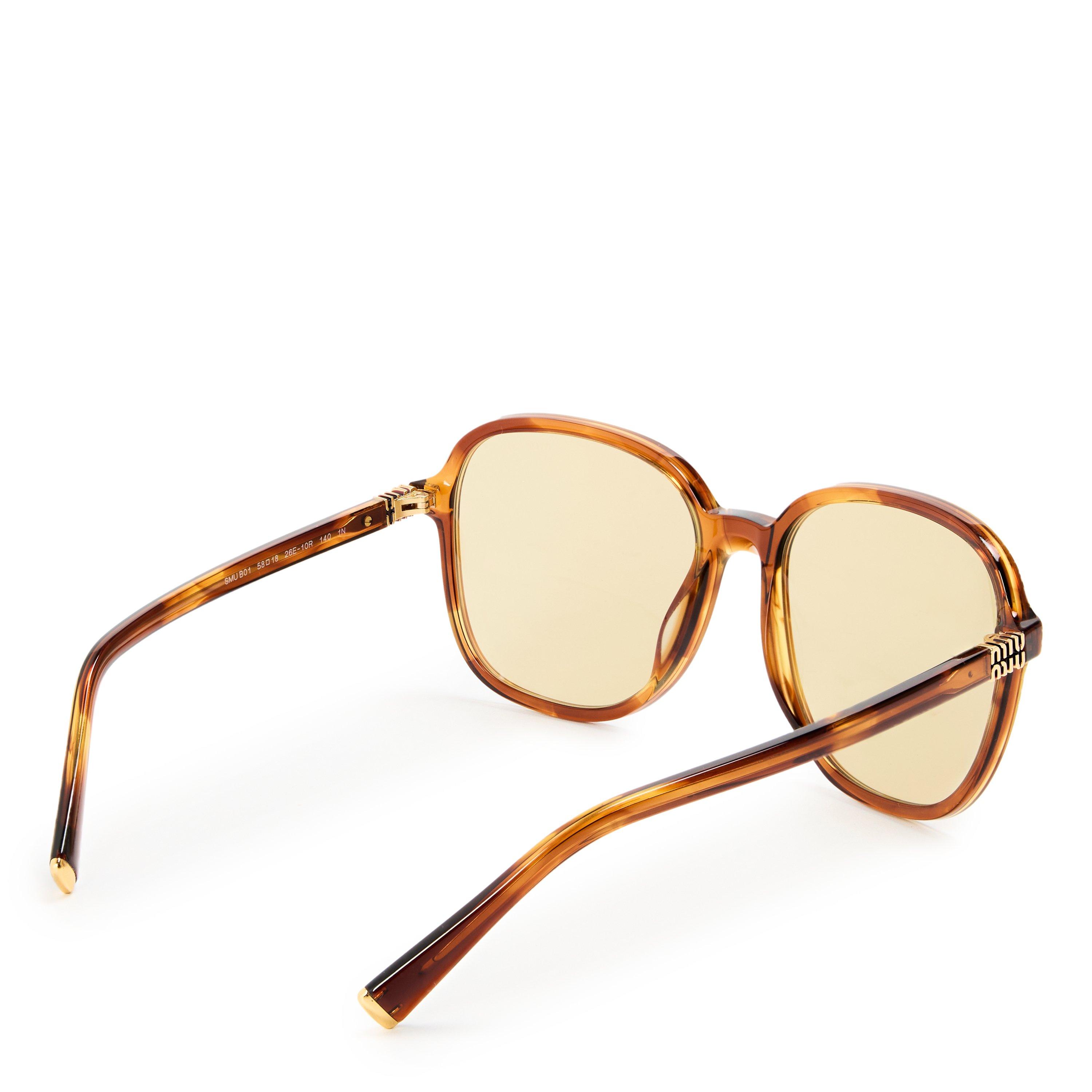 Striped Tobacco - Miu Miu - Miu Sun 0MU B01S Ld63 - 2