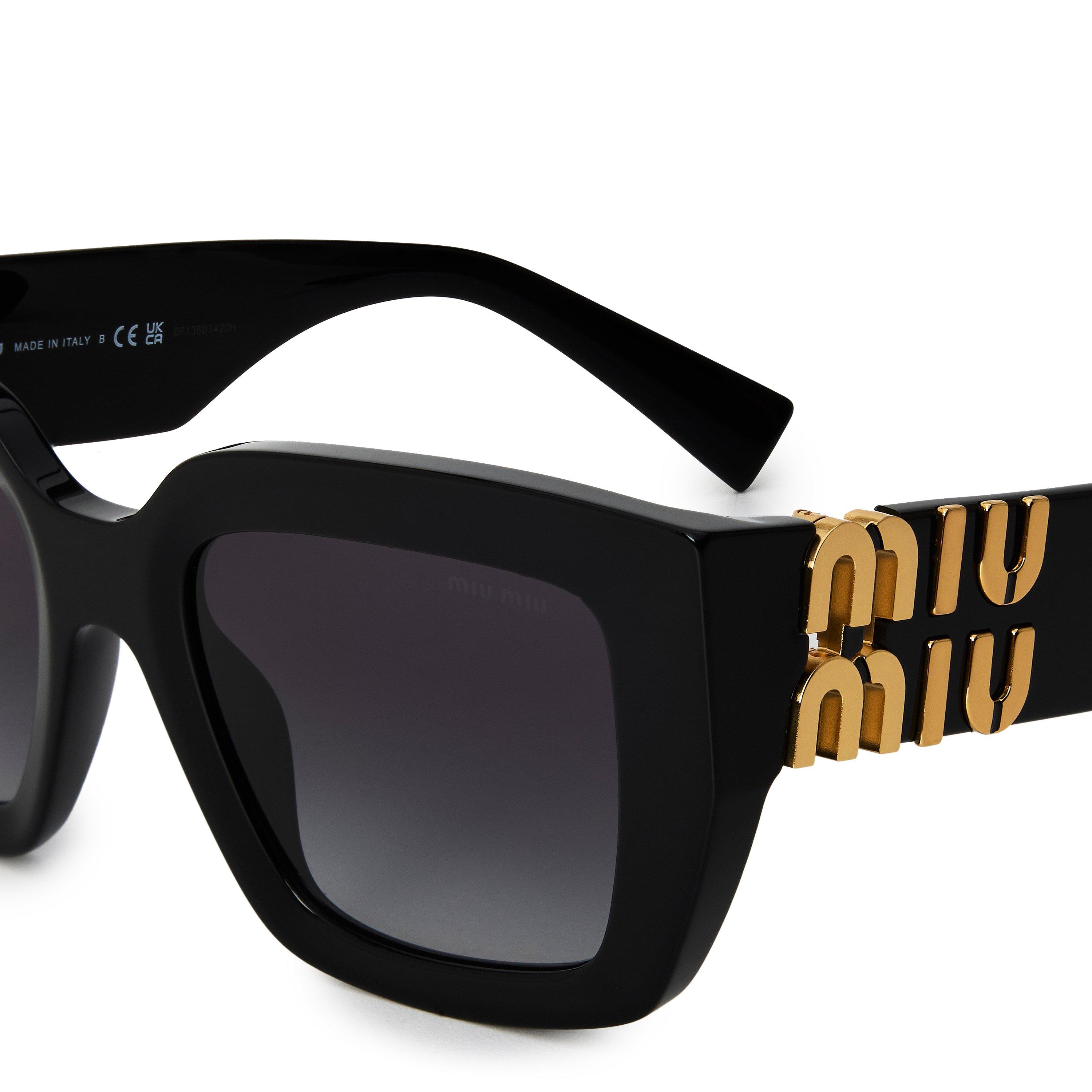 Black/Grey - Miu Miu - Miu Sun 0MU B05S Ld63 - 3