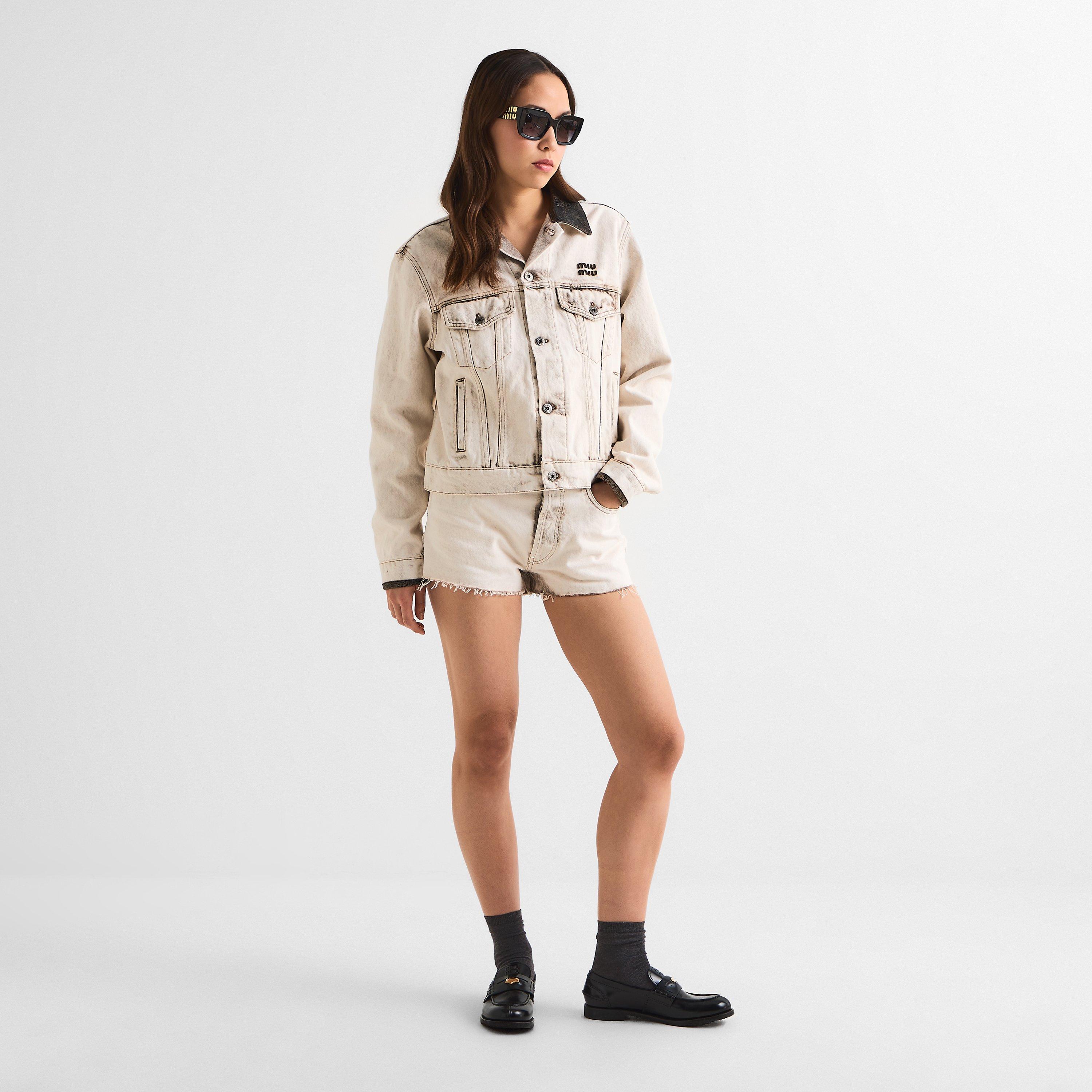 Black/Grey - Miu Miu - Women's Rectangle Sunglasses - 6