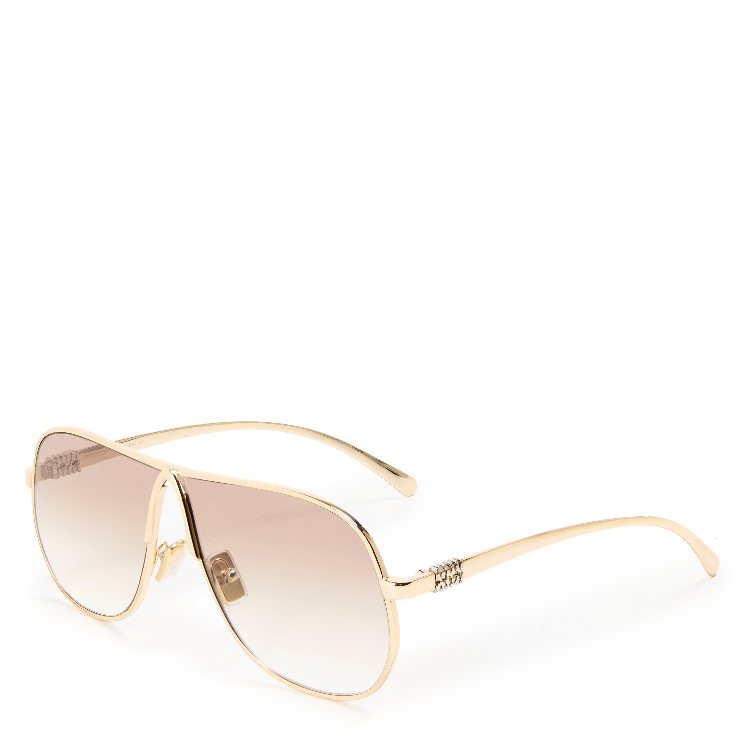 Gold/Brown - Miu Miu - Miu Sun 0MU A56S Ld63 - 1