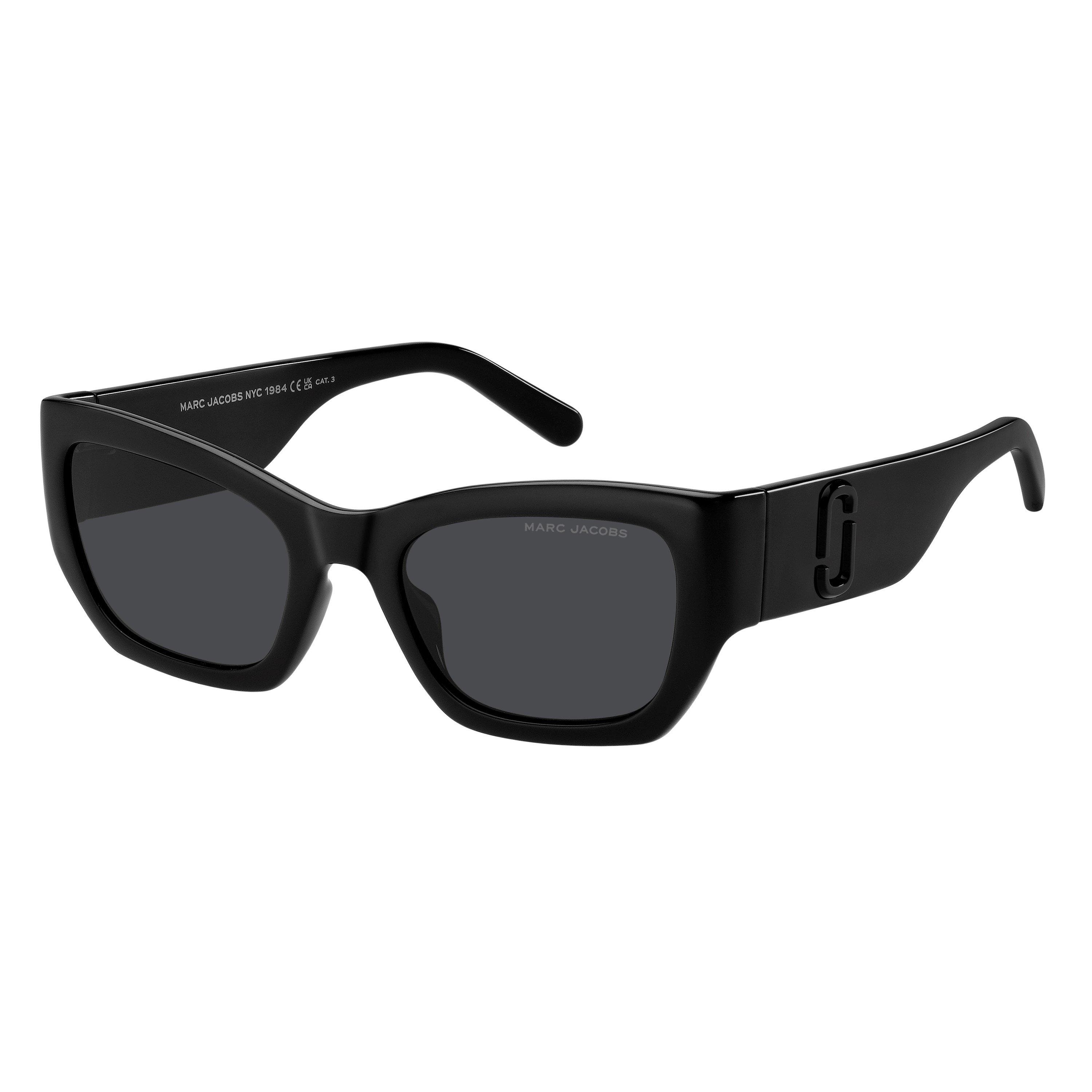 Black - Marc Jacobs - Women's Rectangle Sunglasses - 1