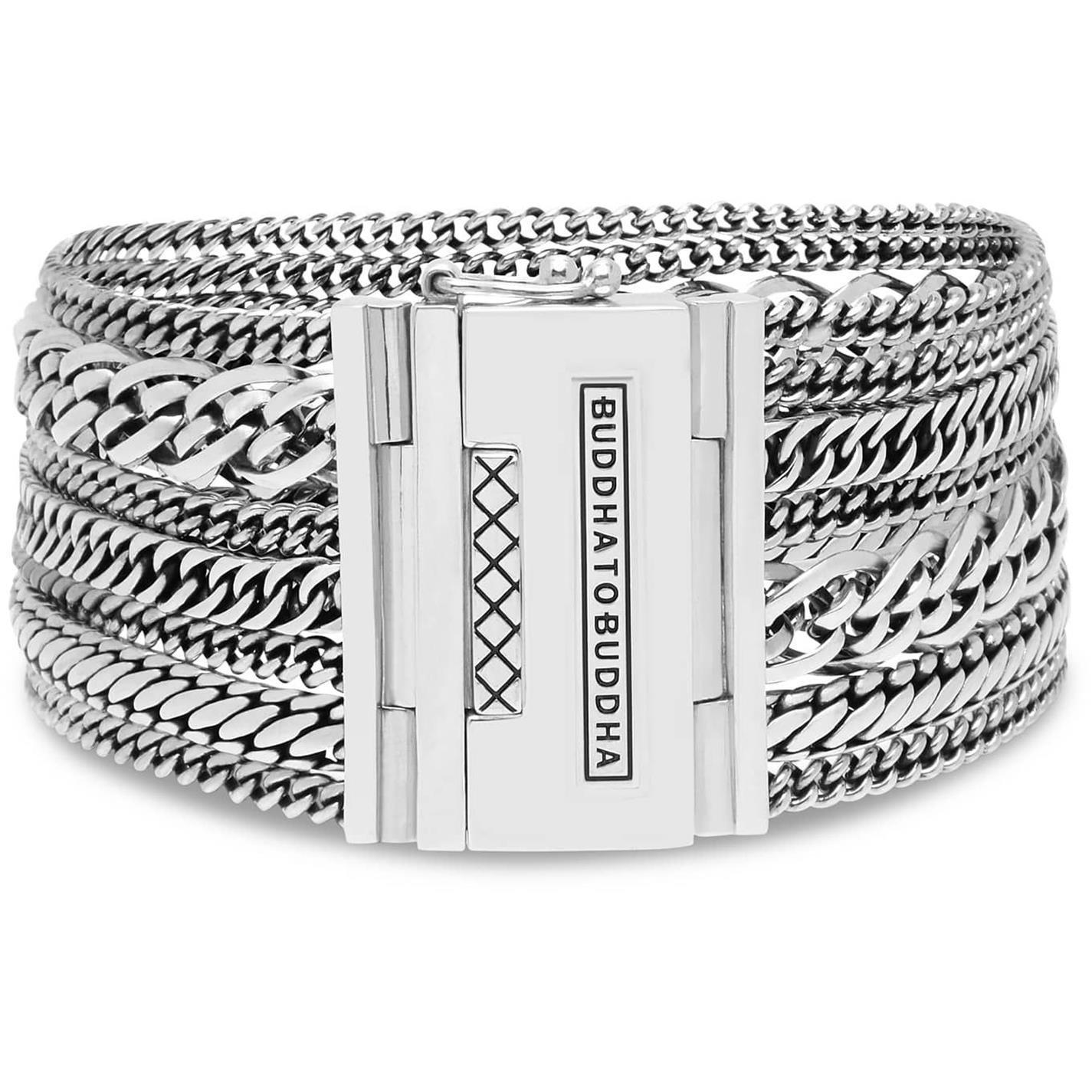 Silver - Buddha To Buddha - Multi Chain Nathalie Bracelet Silver - 1