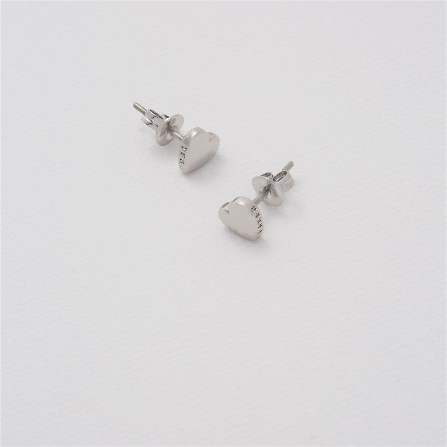 Silver* - Ted Baker - Harly Heart Stud Earrings - 4