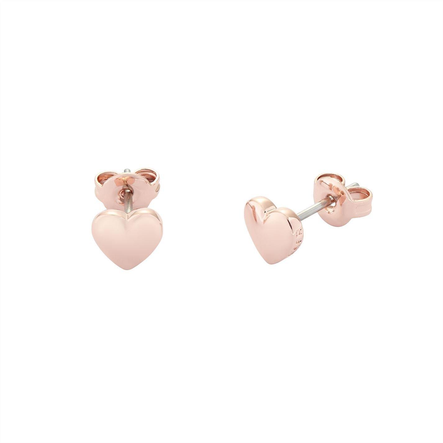 Roségoud* - Ted Baker - Harly Heart Stud Earrings - 2