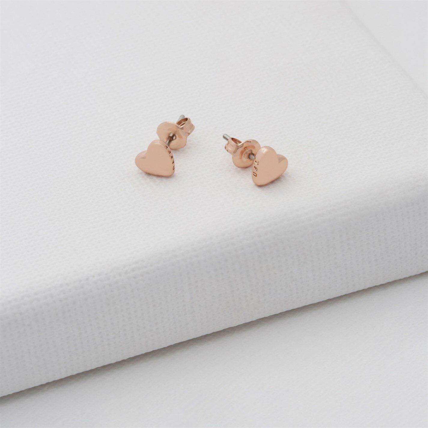 Roségoud* - Ted Baker - Harly Heart Stud Earrings - 5