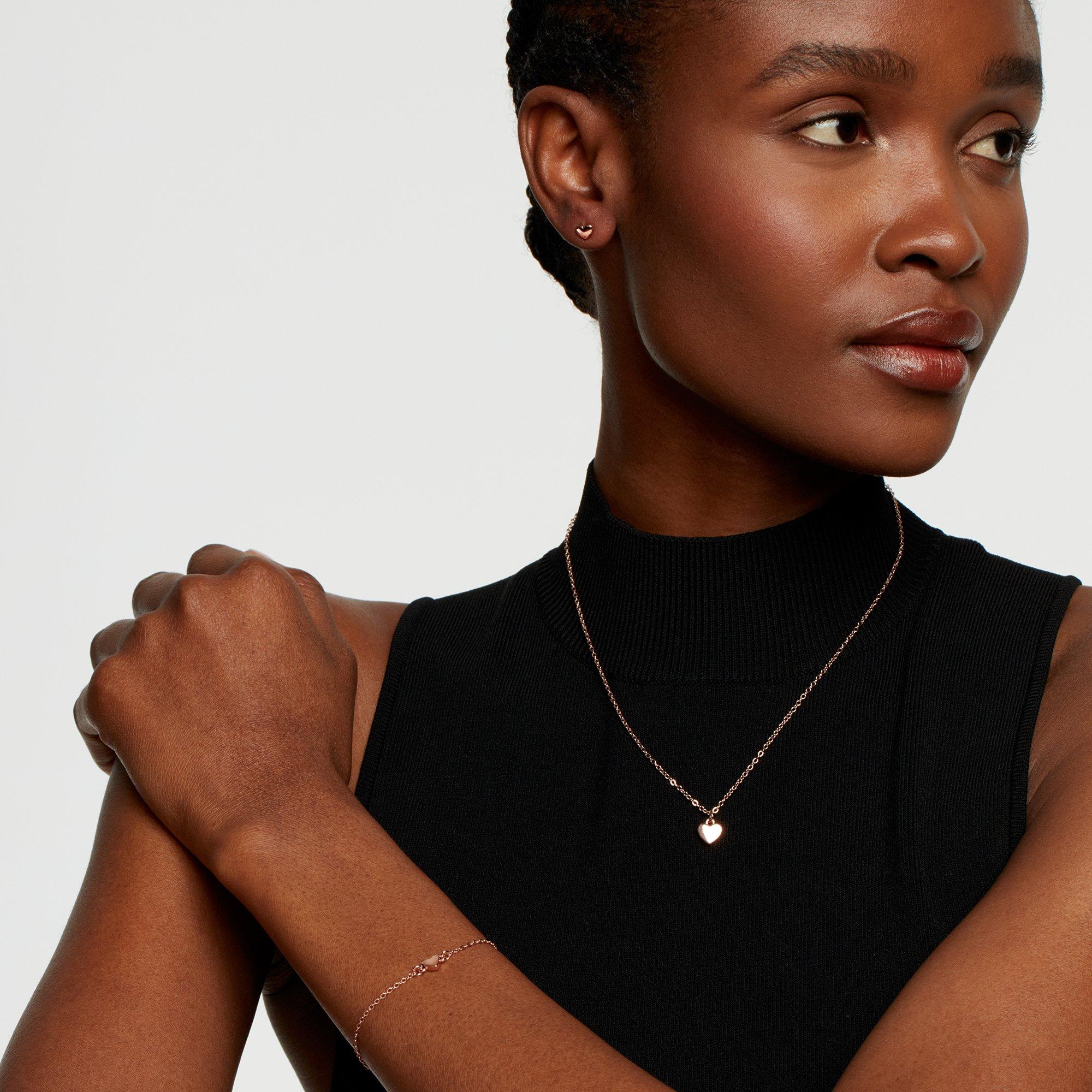 Roségoud* - Ted Baker - Harly Heart Stud Earrings - 6