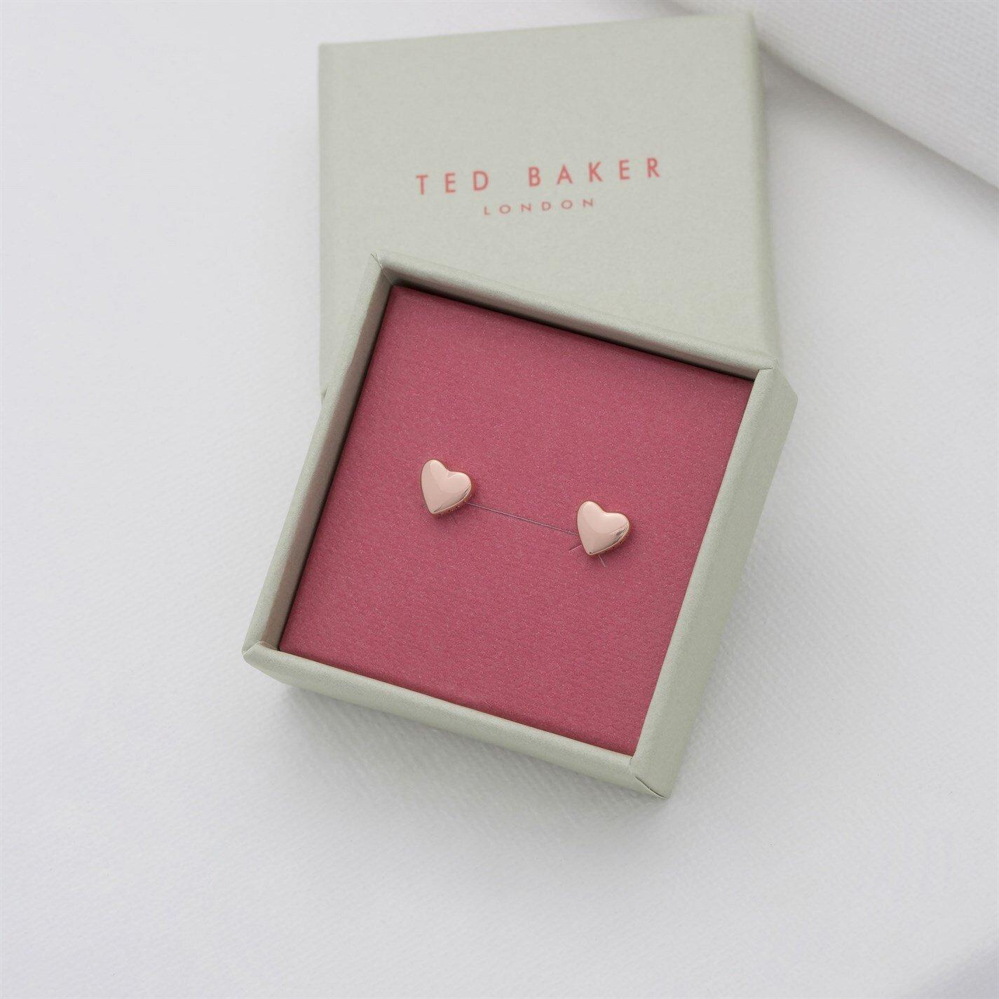 Roségoud* - Ted Baker - Harly Heart Stud Earrings - 7