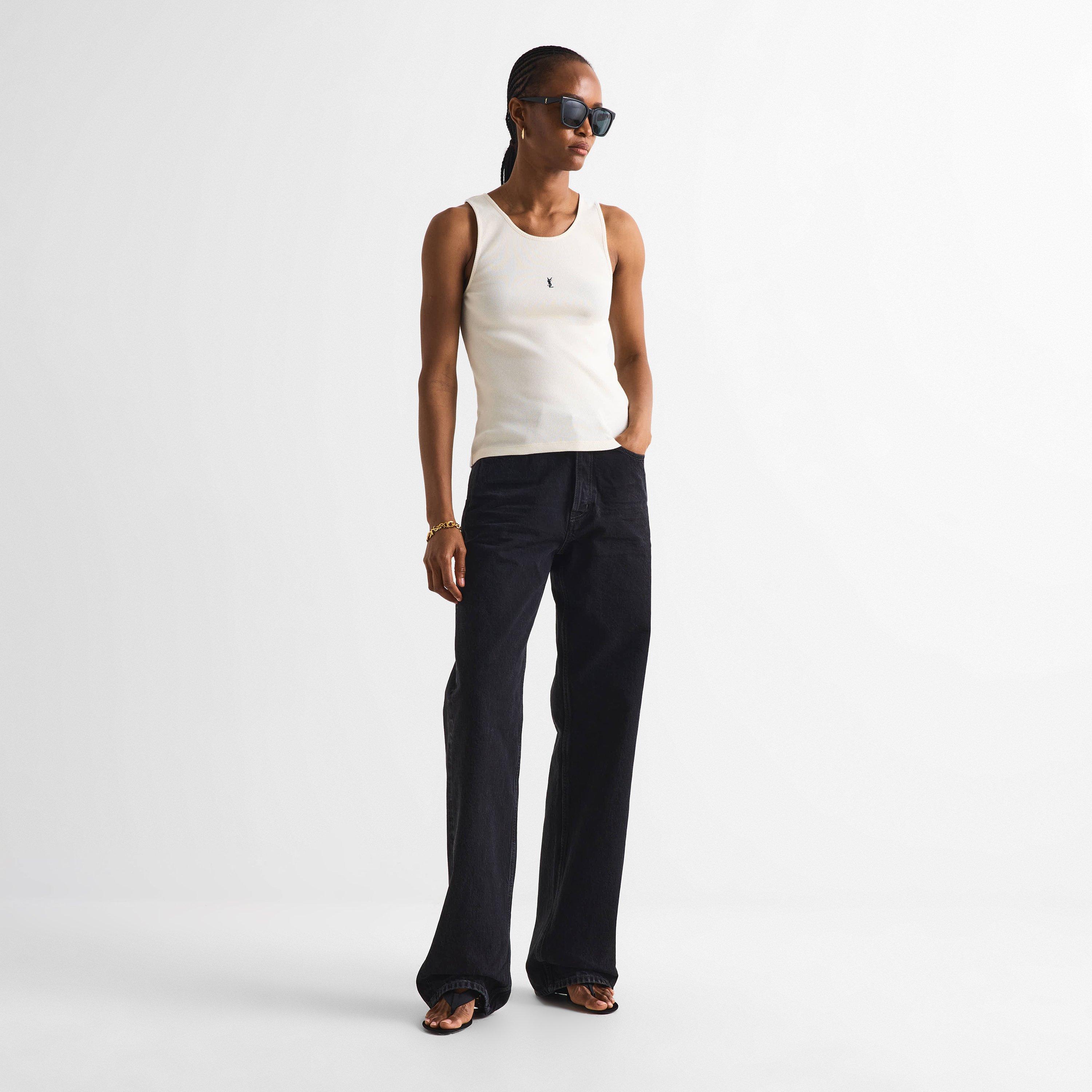 Black/Black - Saint Laurent - Women's Wayfarer Sunglasses - 3