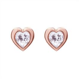 Ted Baker Crystal Heart Stud Earrings
