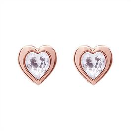 Ted Baker Han Crystal Heart Stud Earrings