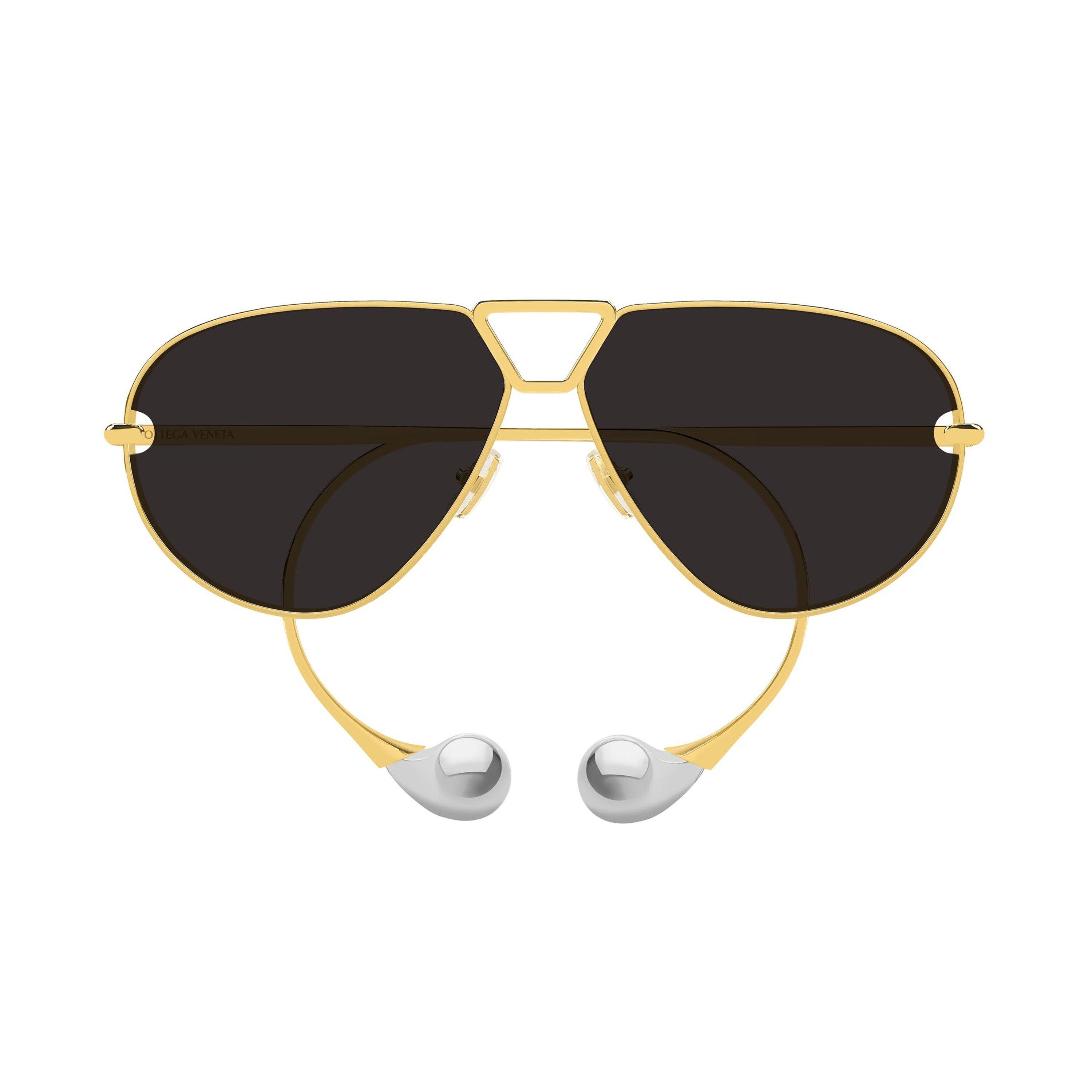 Gold - Bottega Veneta - Bottega Veneta Womens BV1437S Aviator Sunglasses - 2