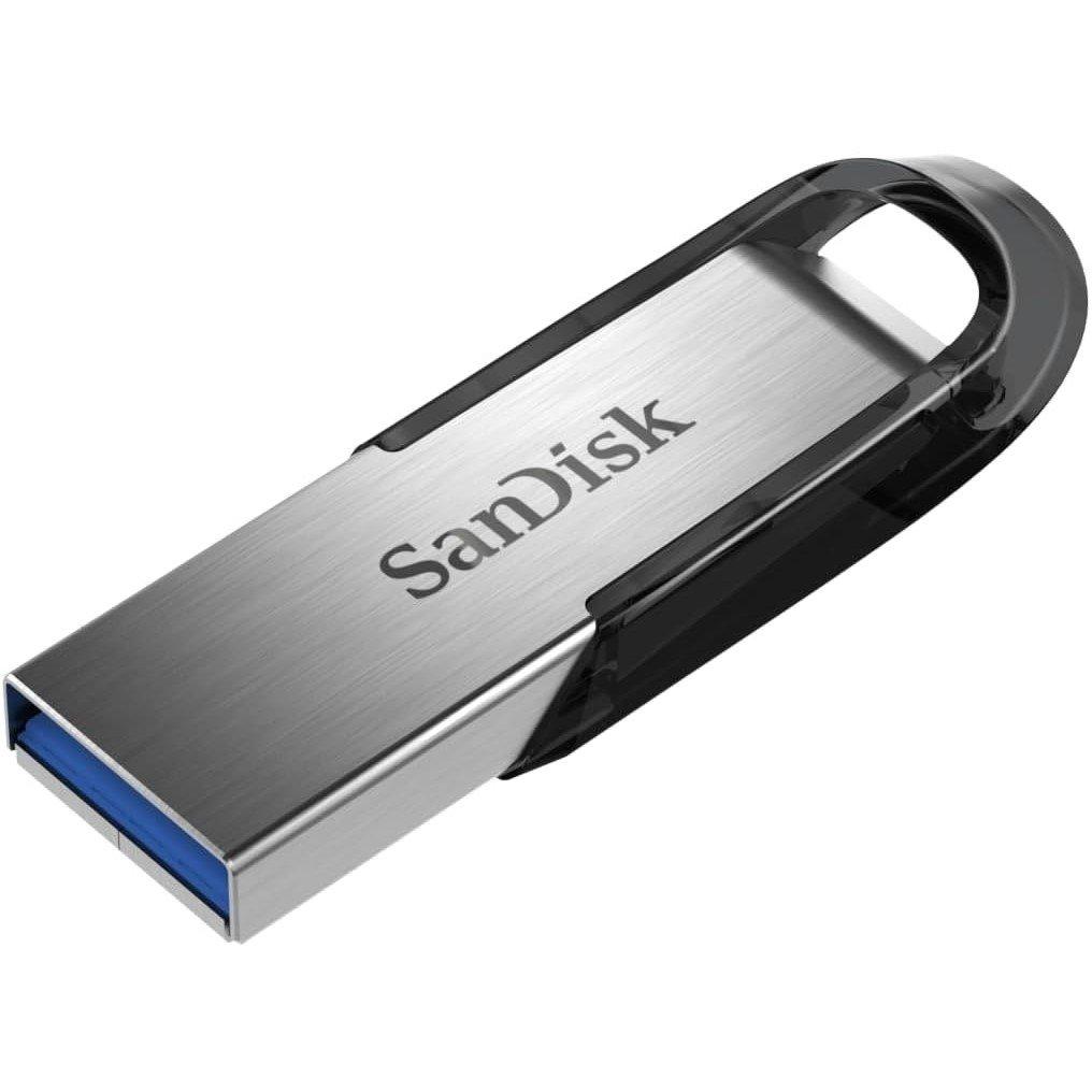 Black - SanDisk - Ultra Flair USB 3.0 Flash Drive - 128GB (Black) - 3