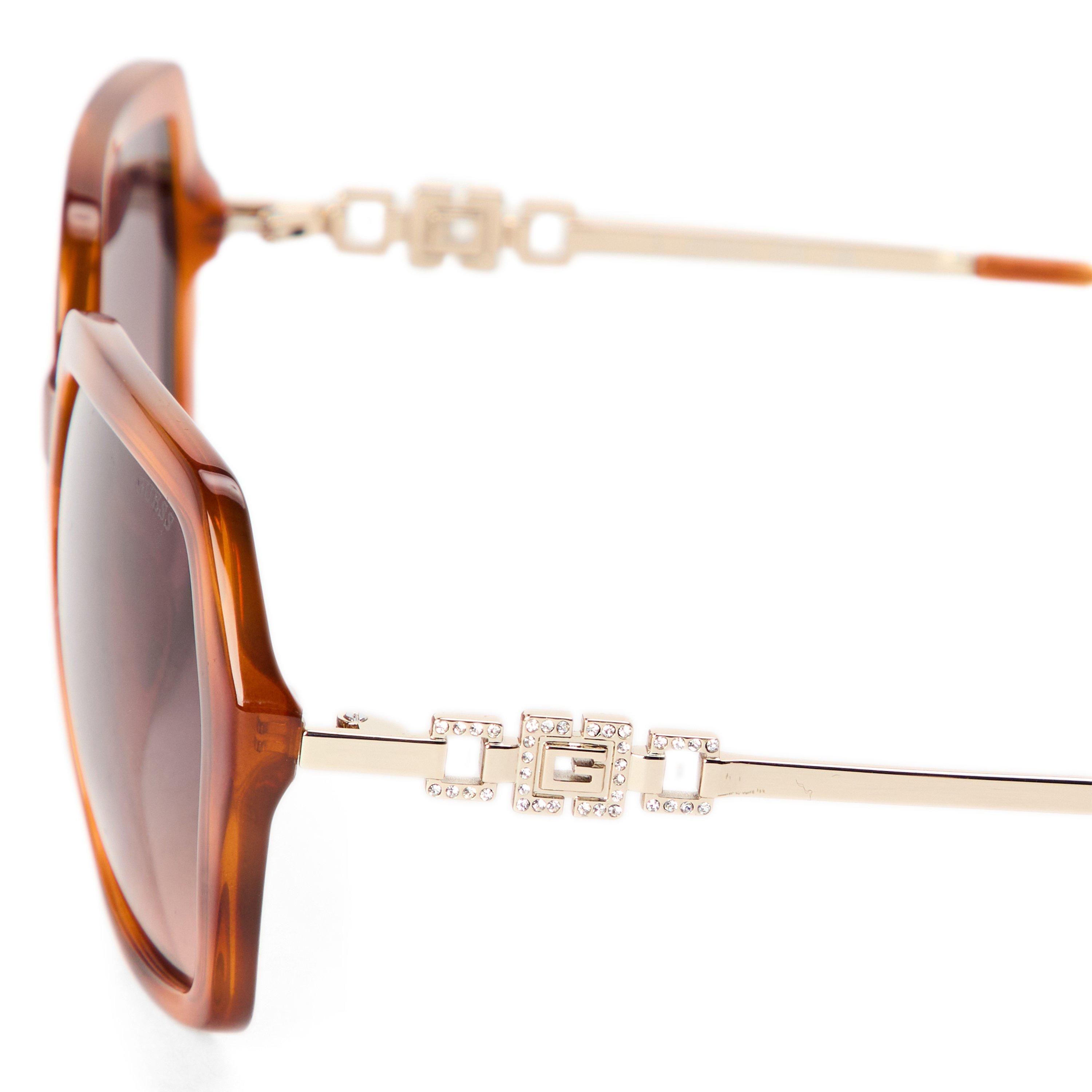 Blonde Havana - Guess - Women's Oversized Sunglasses - 4