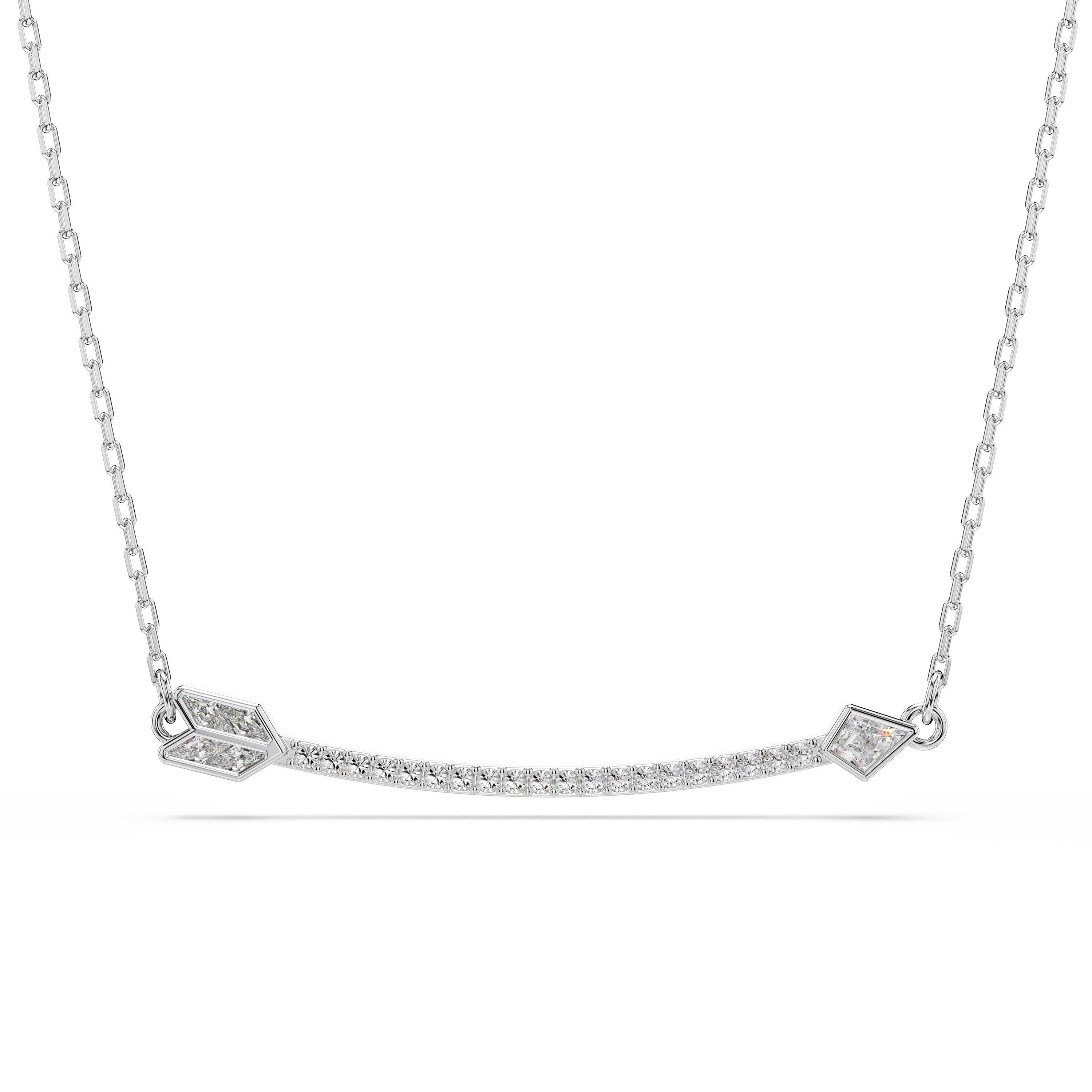 Swarovski Women's Idyllia Pendant Necklace - WHI/RHS
