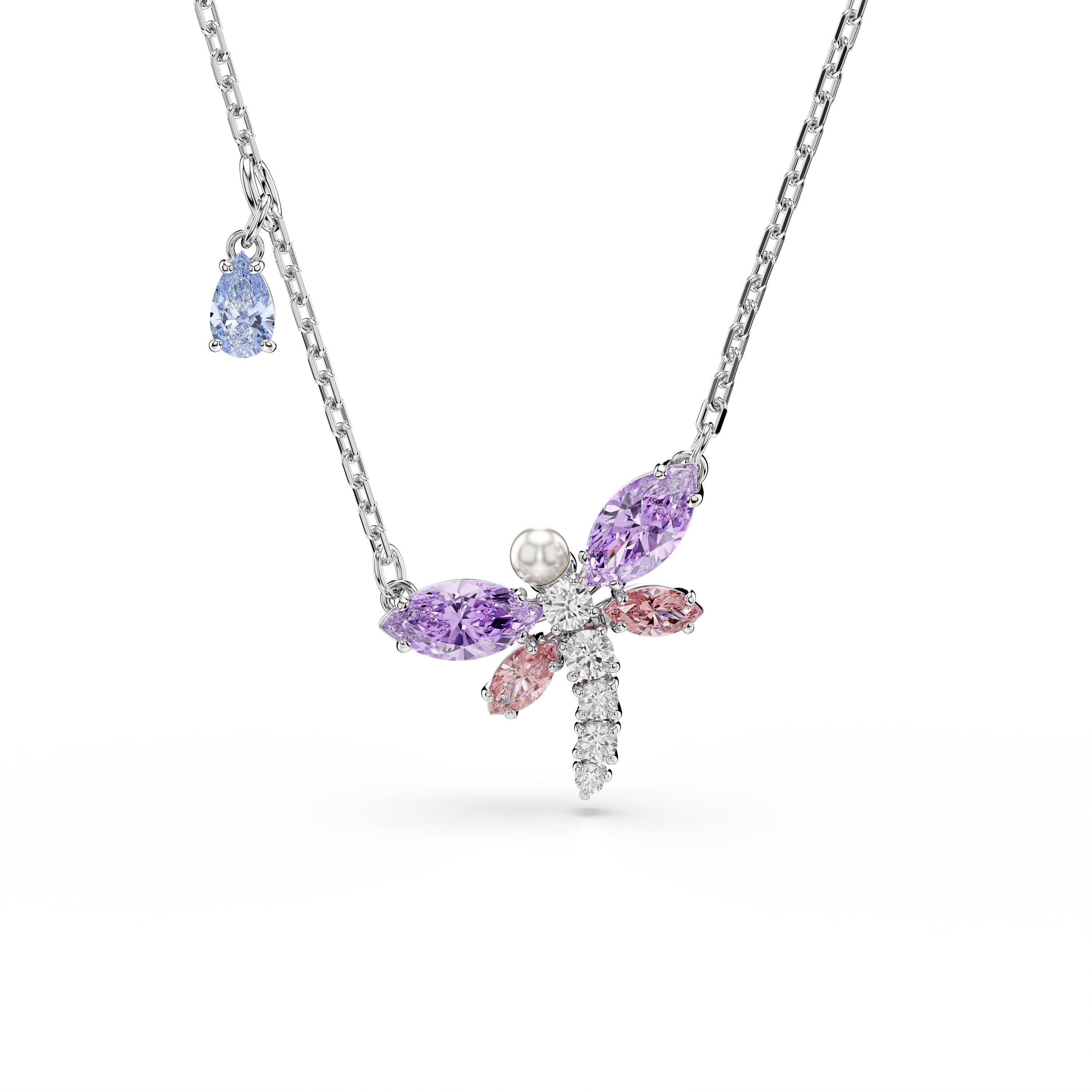 Swarovski Swarovski x Ariana Grande Dragonfly Pendant Necklace - MUL/RHS