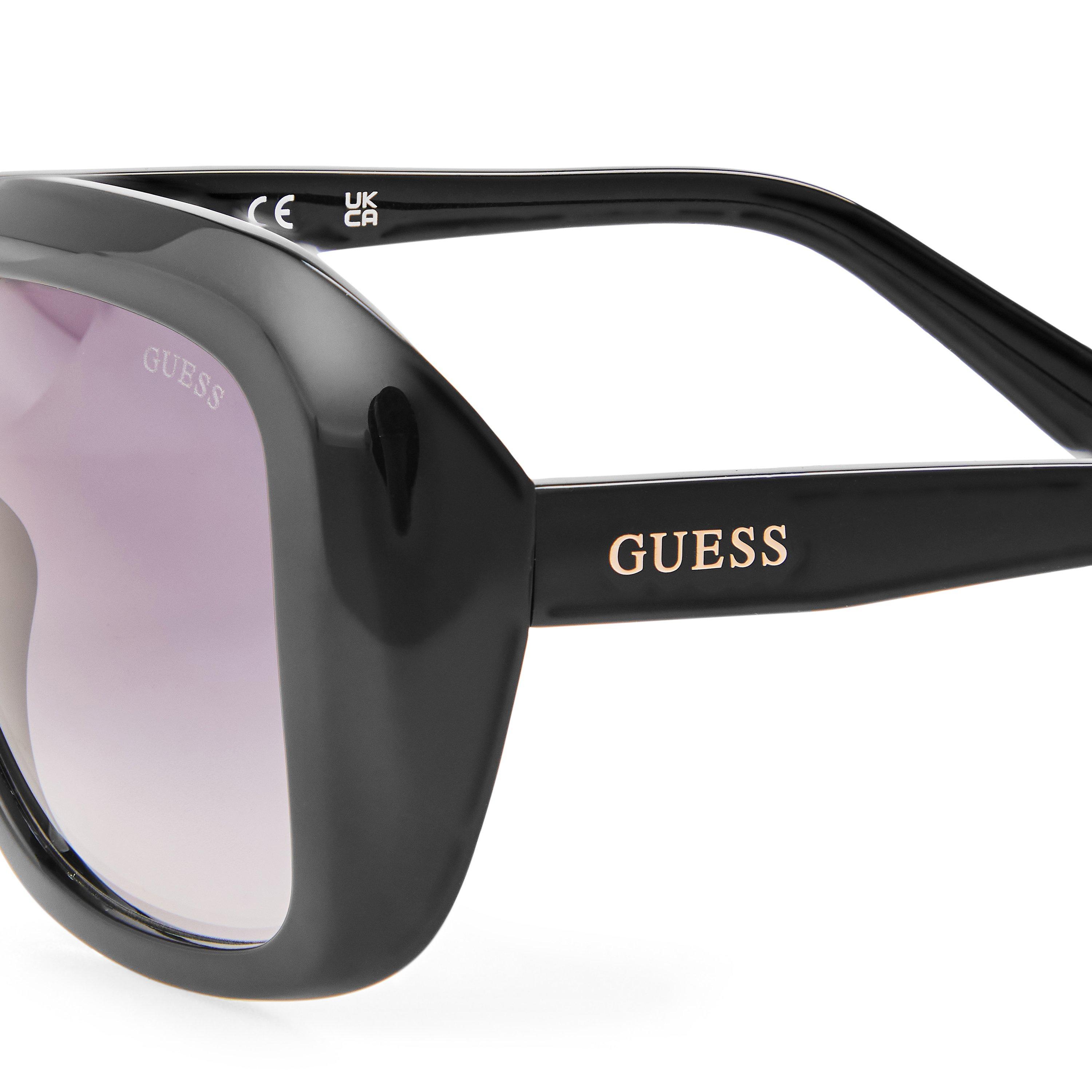 Shiny Black - Guess - Women's Square Sunglasses - 3