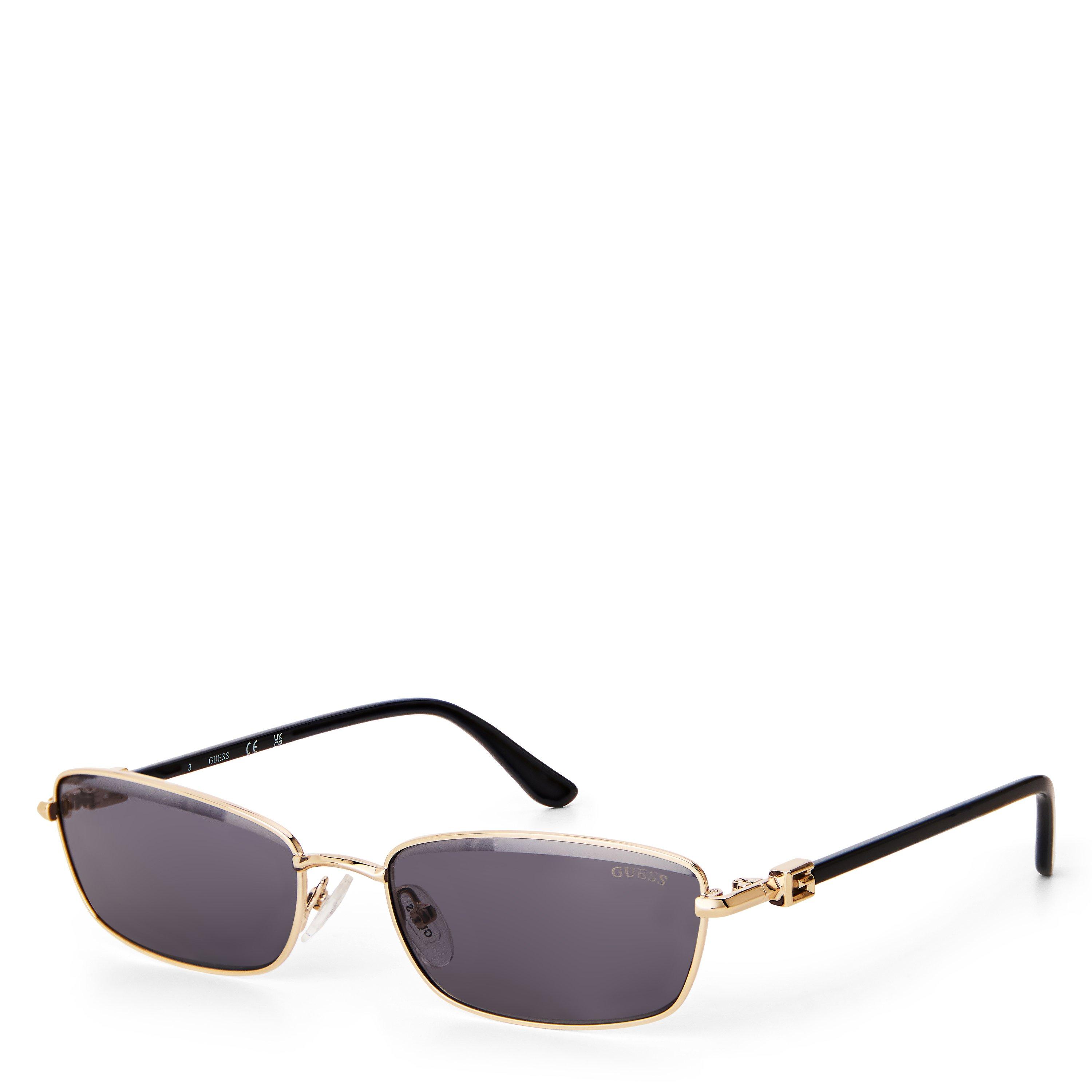 Gold - Guess - Women's Rectangle Sunglasses - 1