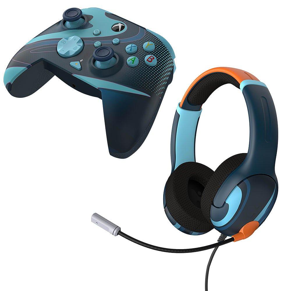 Plava plima - PDP - GLOW Headset & Controller Bundle for Xbox - 1
