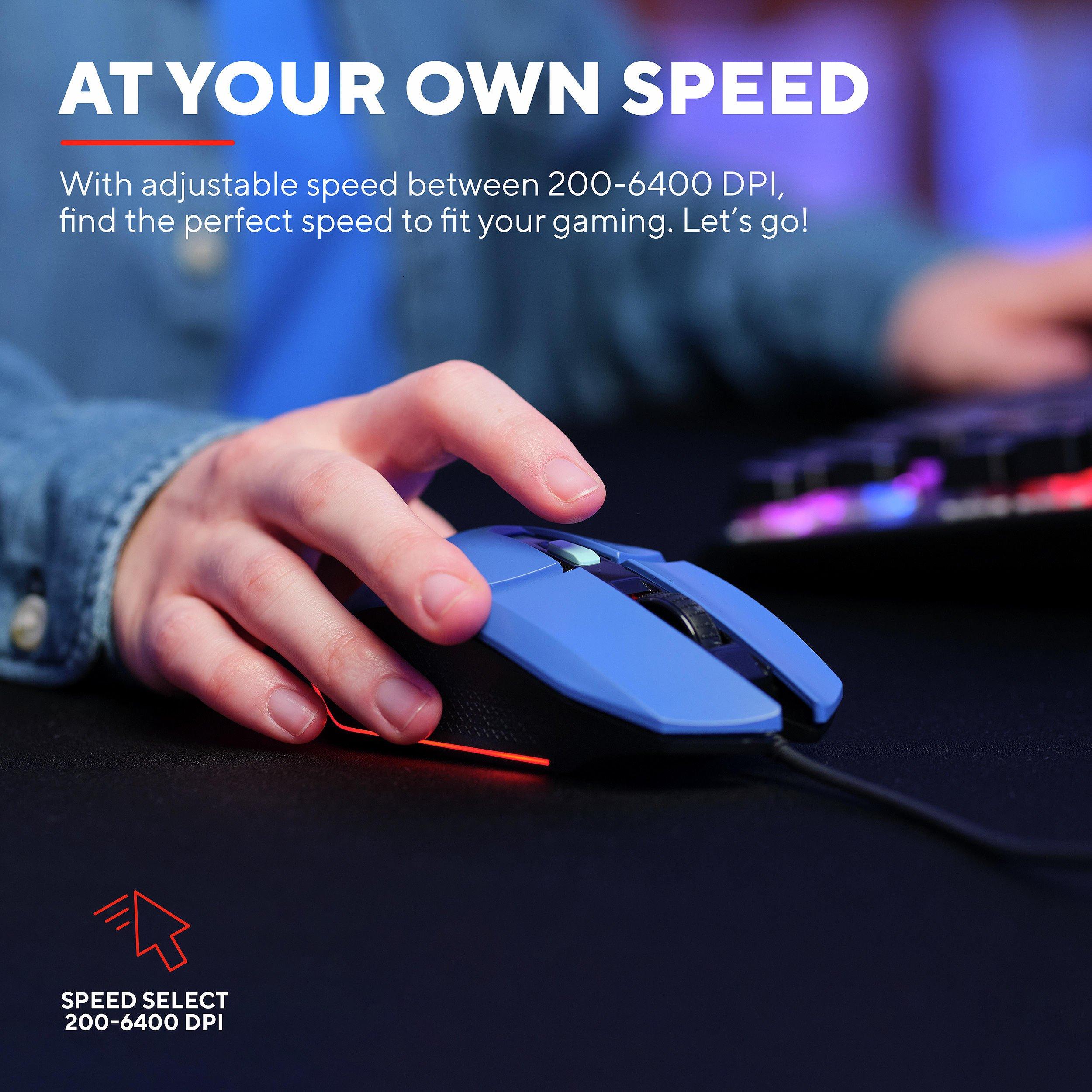 Blue - Trust - Trust GXT 109B Felox Gaming Mouse - Blue - 2