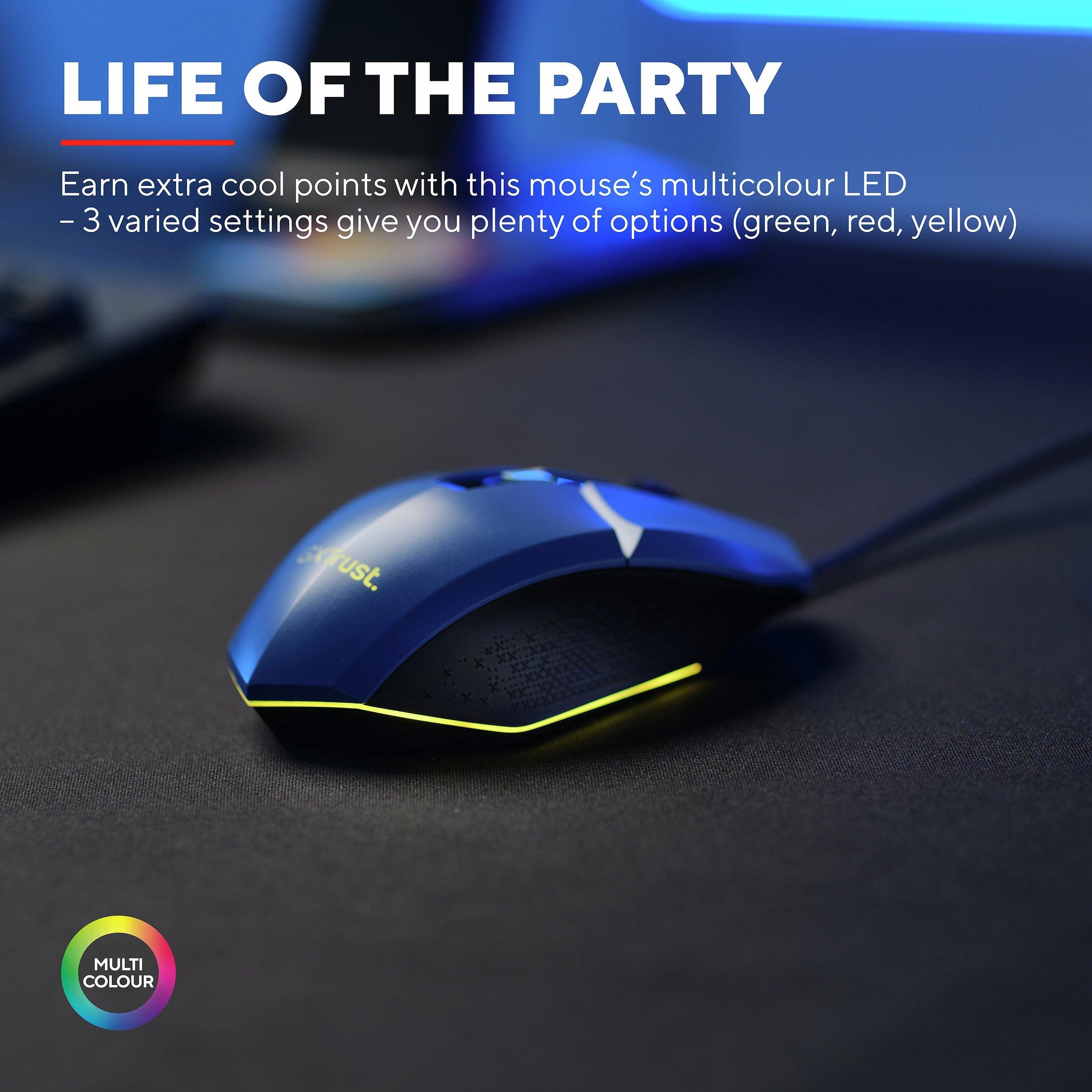 Blue - Trust - Trust GXT 109B Felox Gaming Mouse - Blue - 3