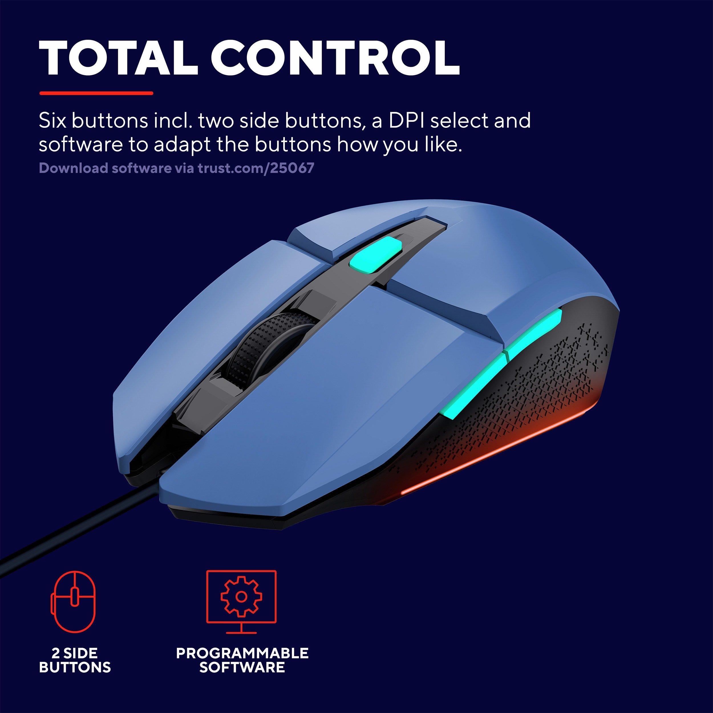 Blue - Trust - Trust GXT 109B Felox Gaming Mouse - Blue - 4