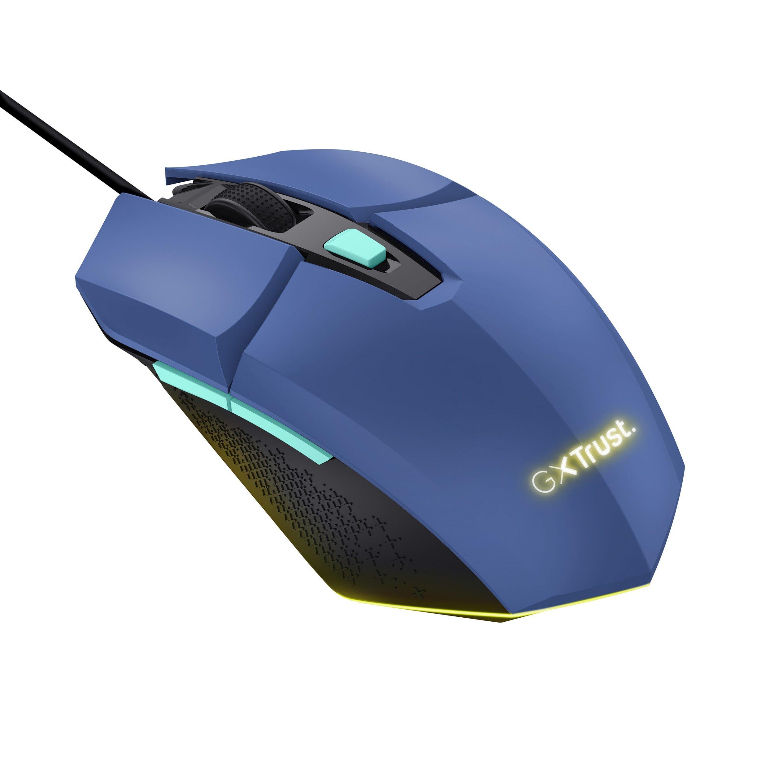 Blue - Trust - Trust GXT 109B Felox Gaming Mouse - Blue - 9