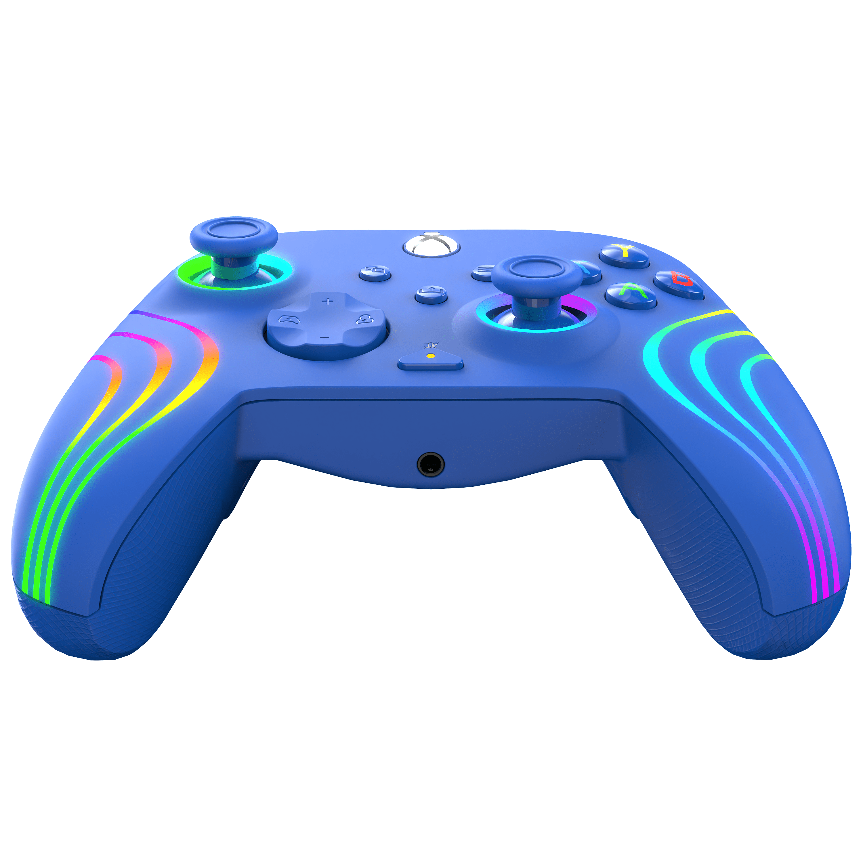 Blauw - PDP - Afterglow Wave Wired Xbox Controller - Blue - 6