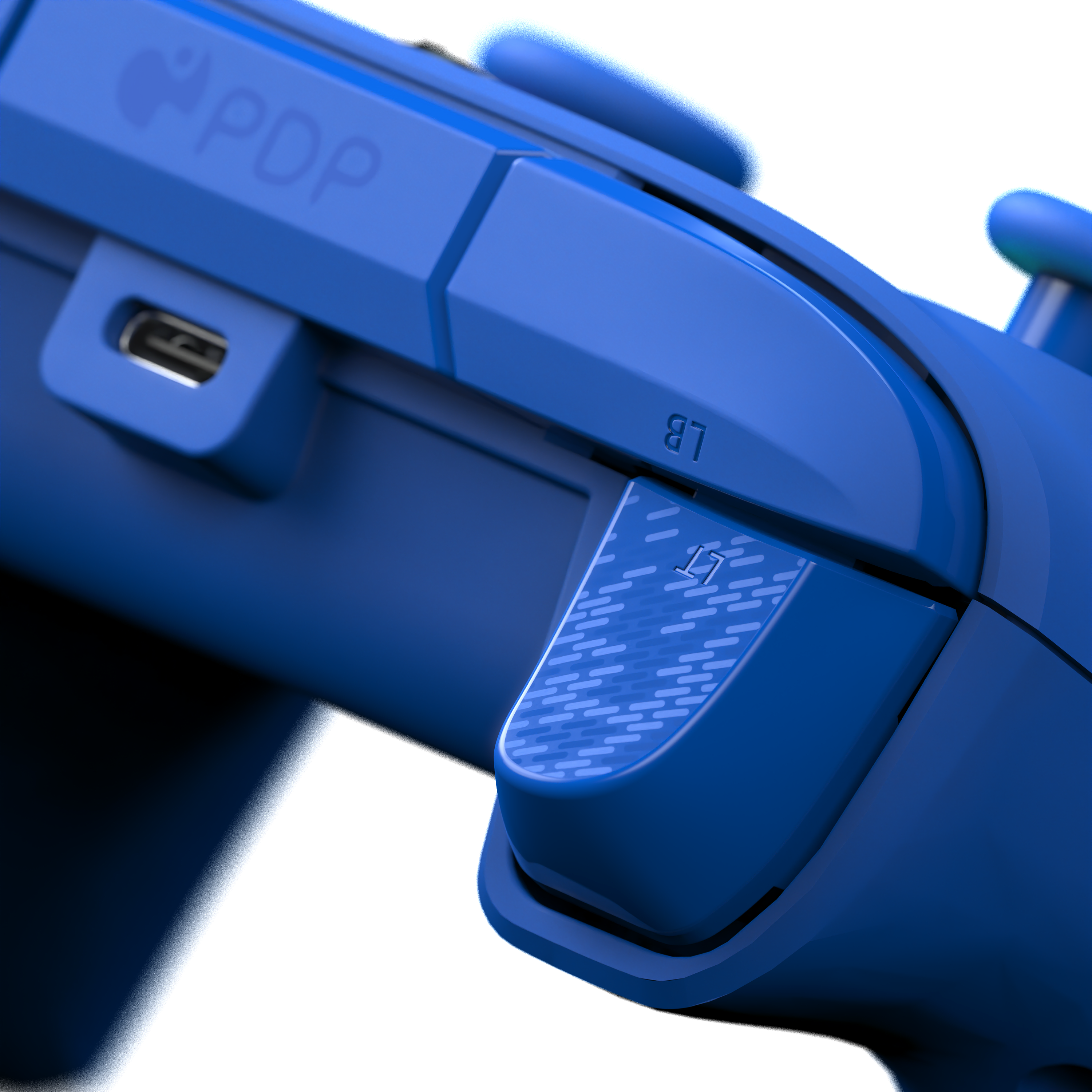 Blauw - PDP - Afterglow Wave Wired Xbox Controller - Blue - 10