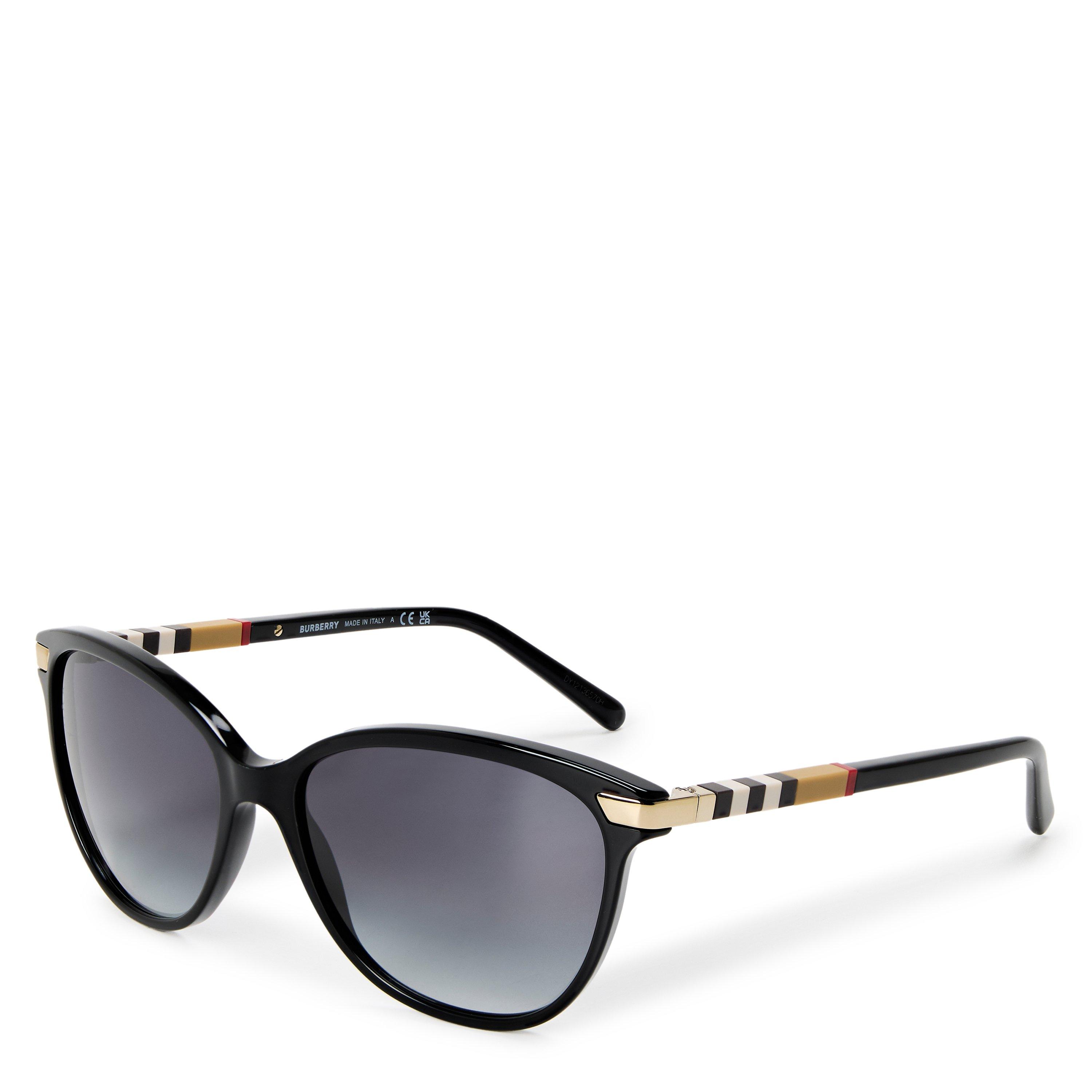 Burberry Women's Round Sunglasses - Black