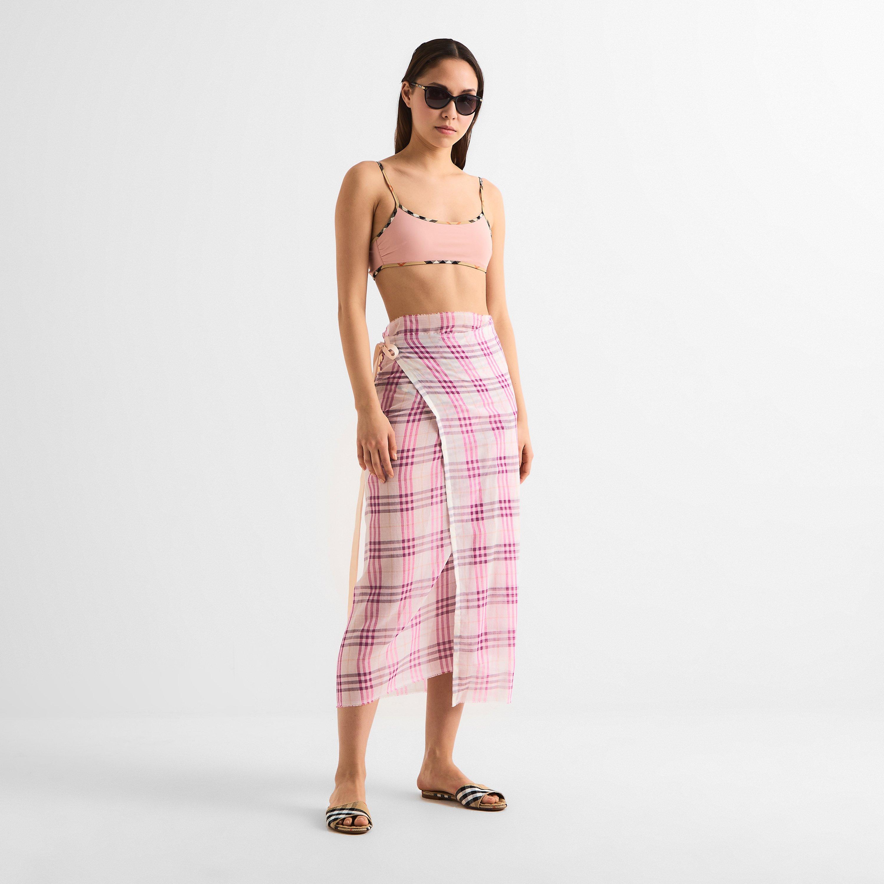 Black - Burberry - Women's Round Sunglasses - 6