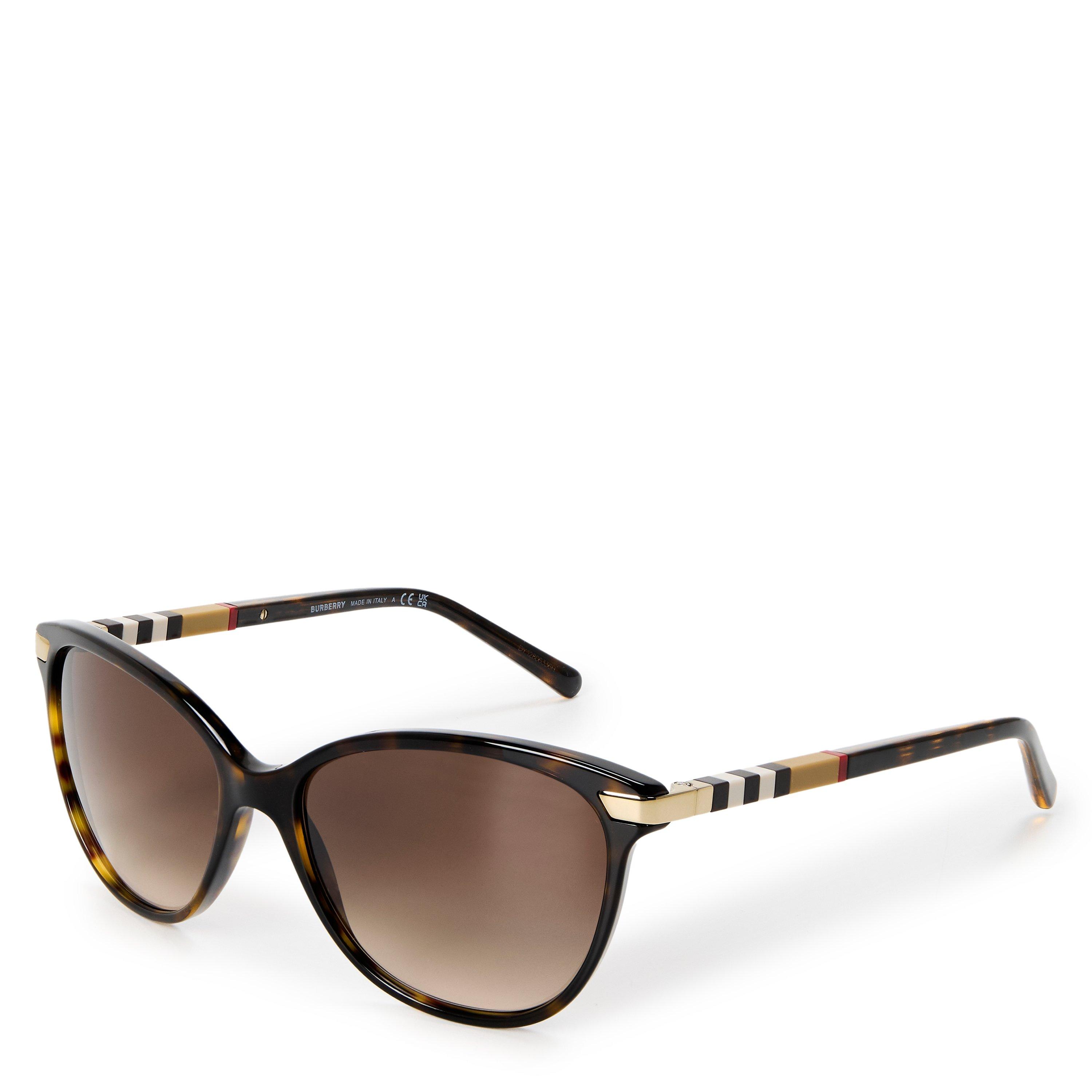 Burberry Women's Round Sunglasses - Dark Havana