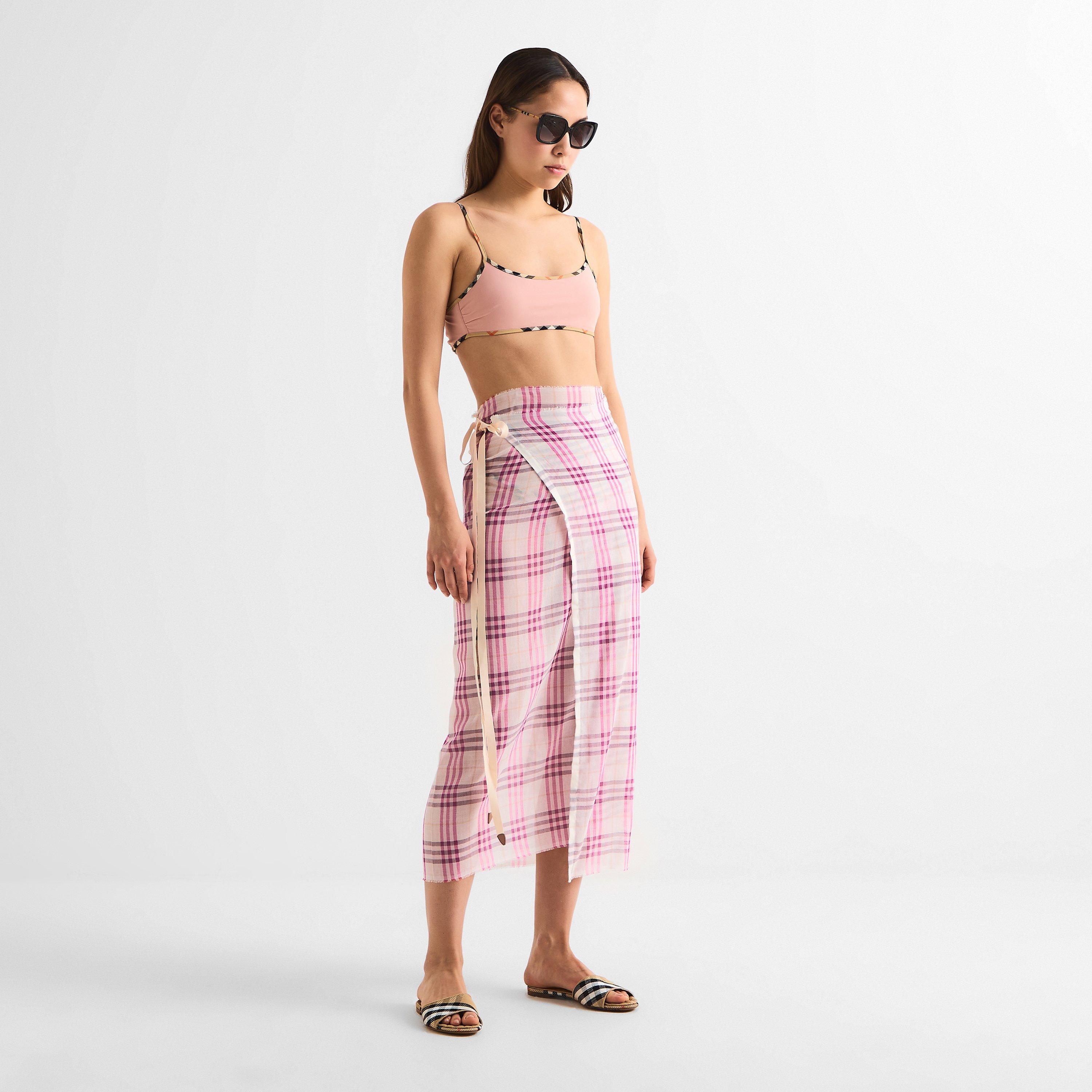 Black - Burberry - Square Sunglasses - 6