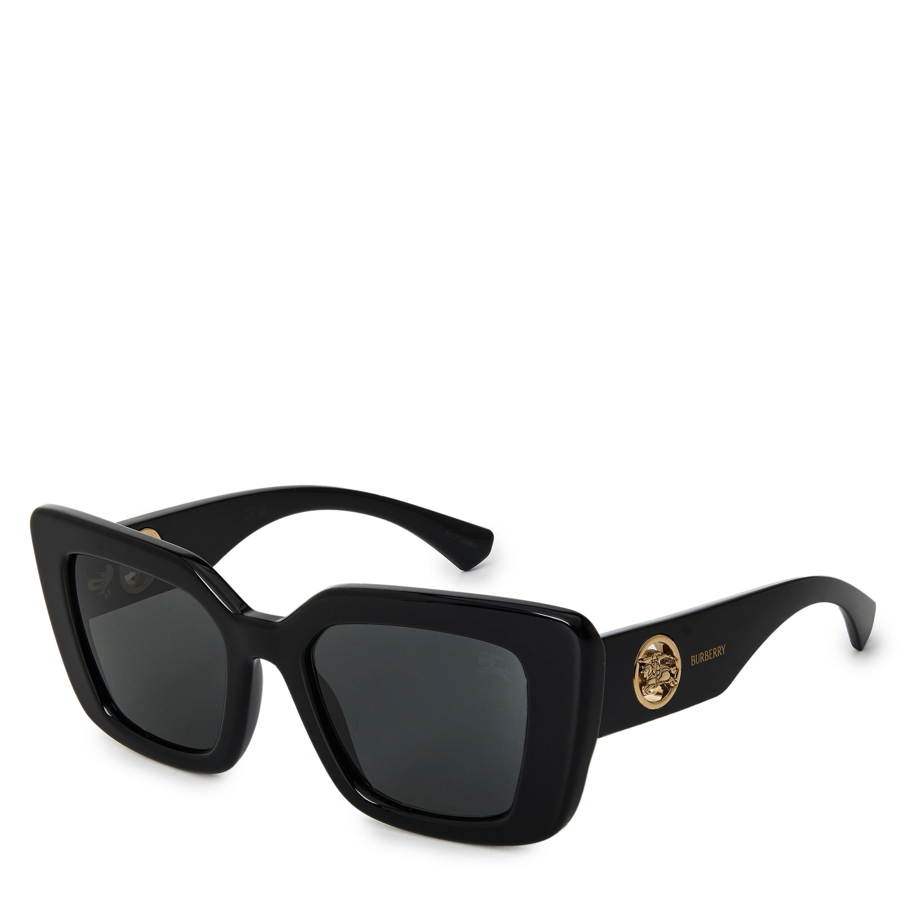 Burberry Women's Black/Grey Be4476 300187 Woman Sunglasses Acetate Cat Eye Normal - Image 7