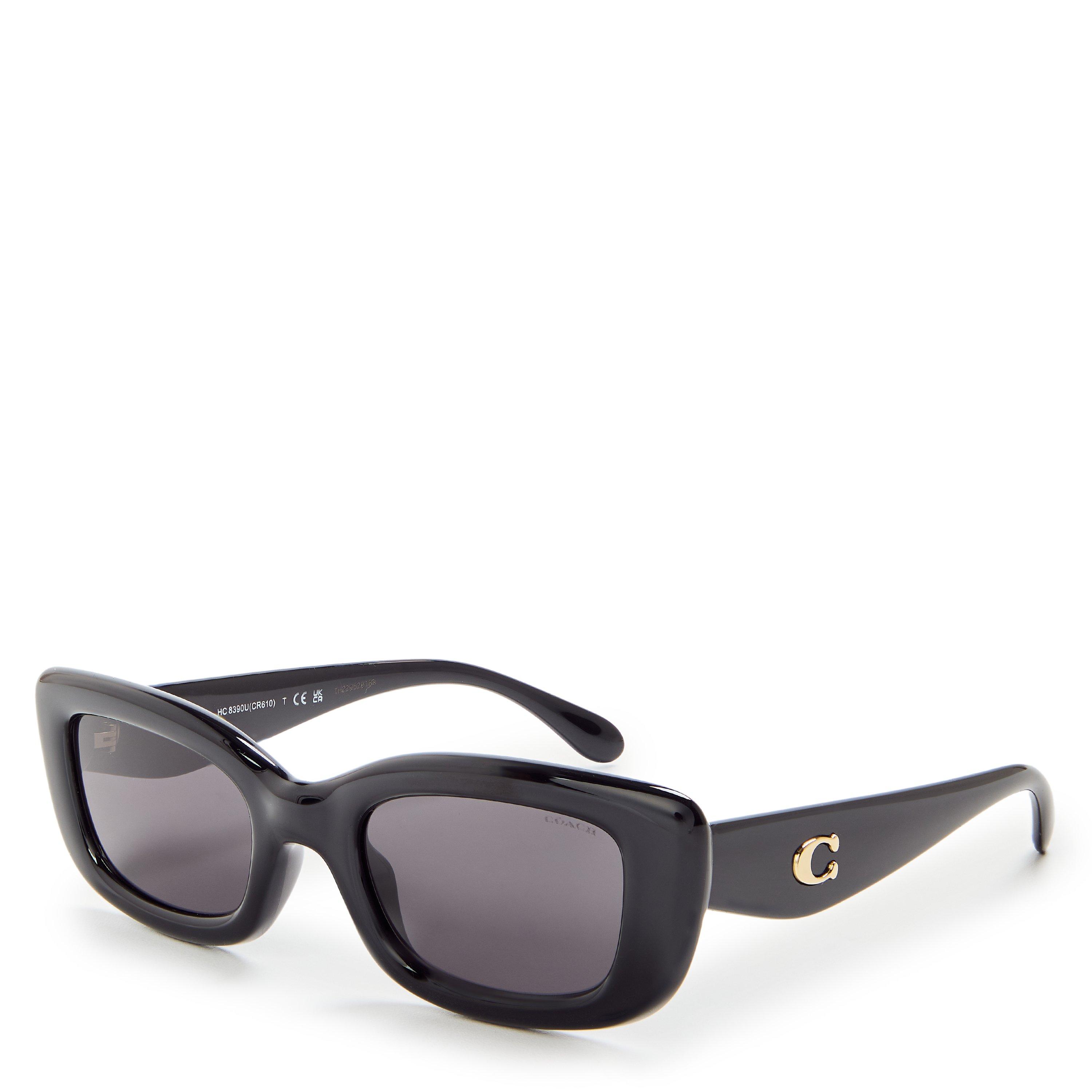 Coach Women's Rectangle Sunglasses - Black