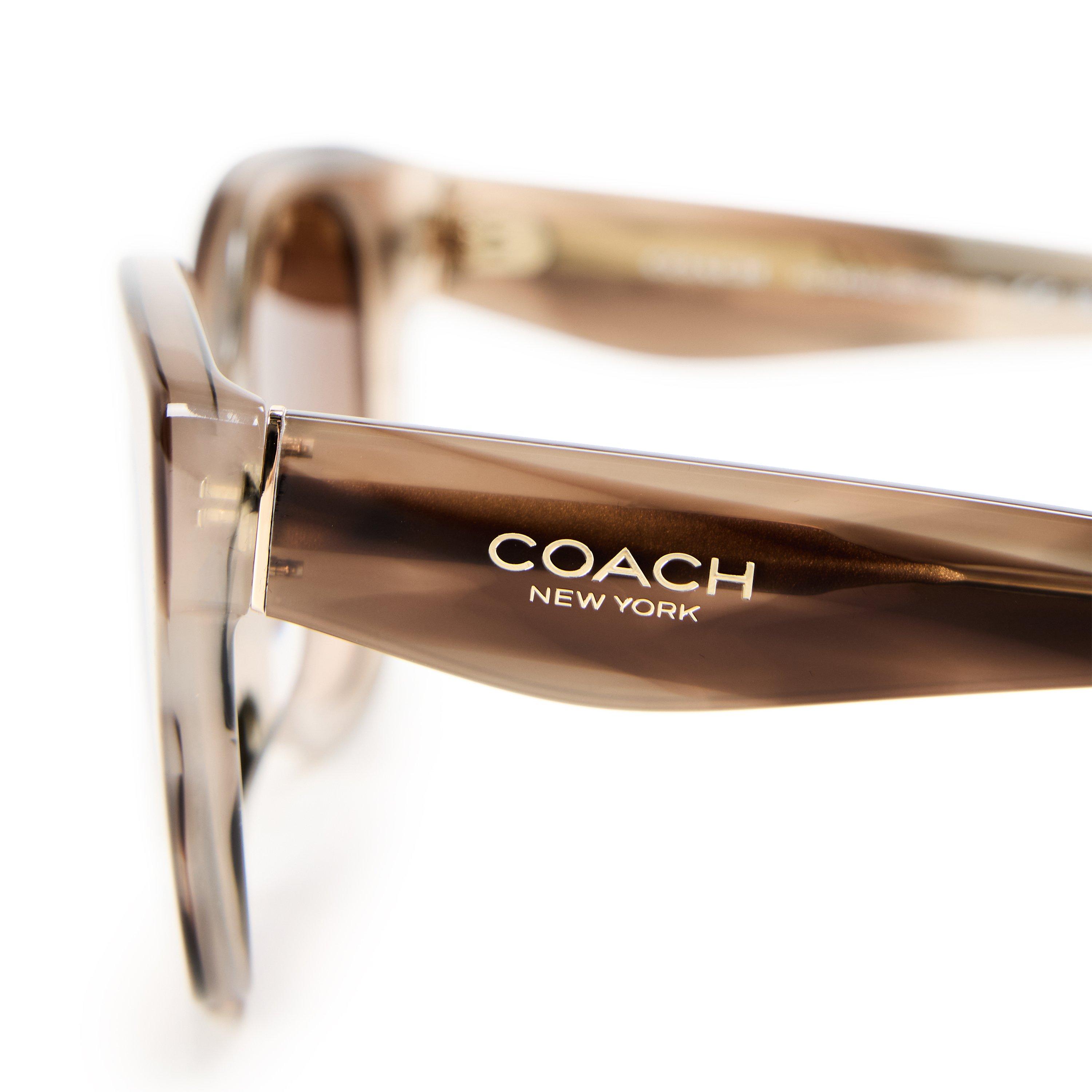 Redwood/Maple - Coach - Women's Round Sunglasses - 4