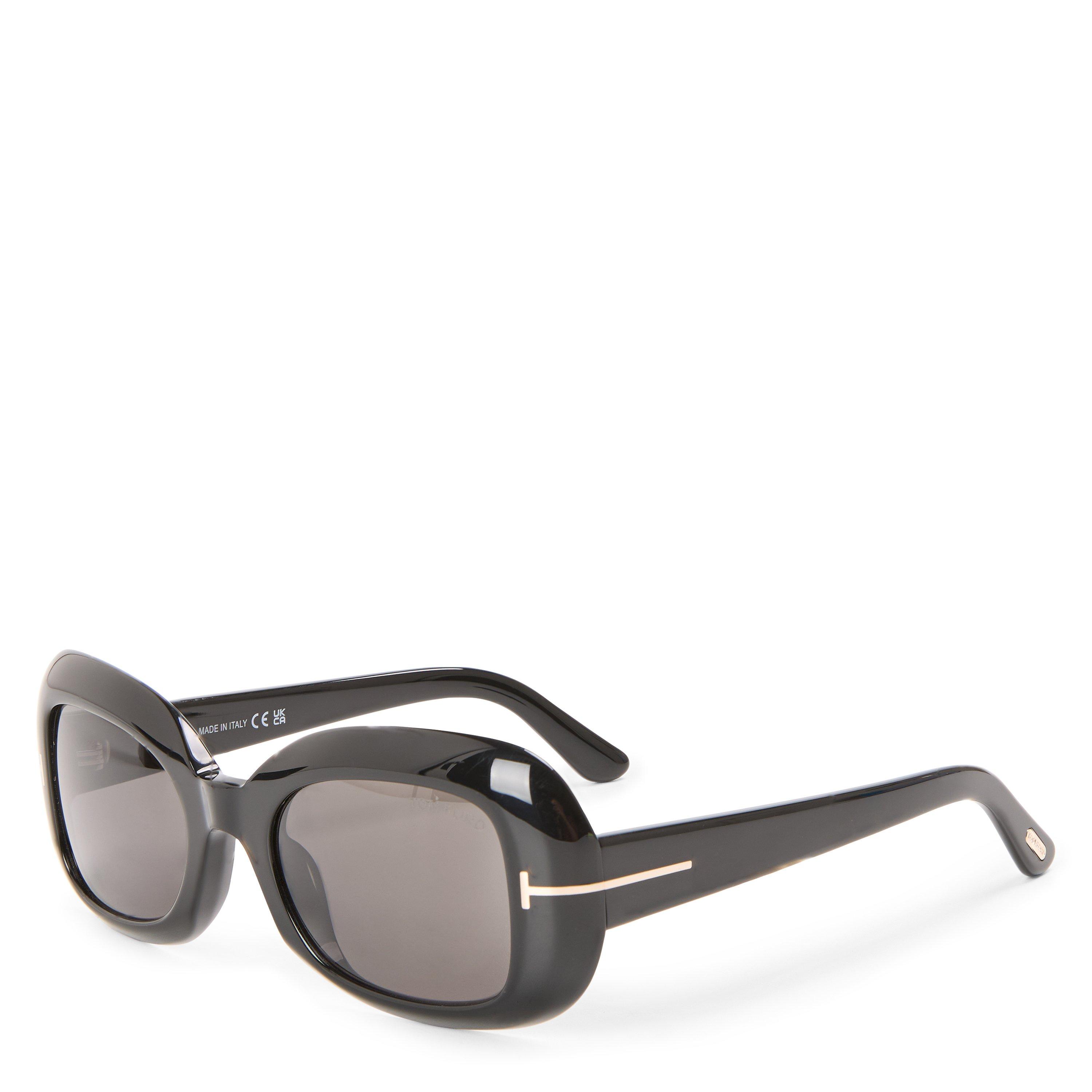 Shiny black - Tom Ford - Women's Rectangle Sunglasses - 1