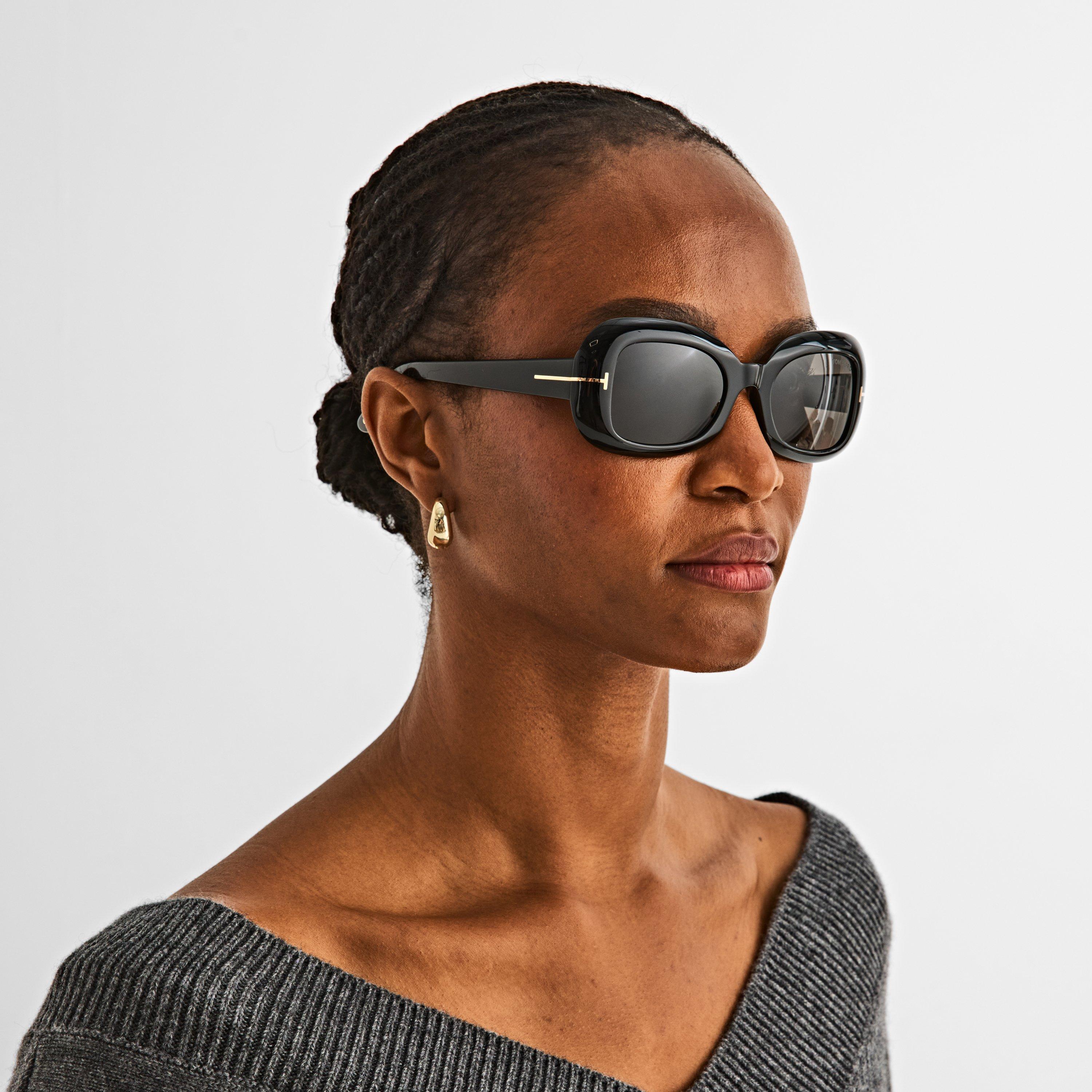 Shiny black - Tom Ford - Womens Paloma-02 TF1347 Sunglasses - 3