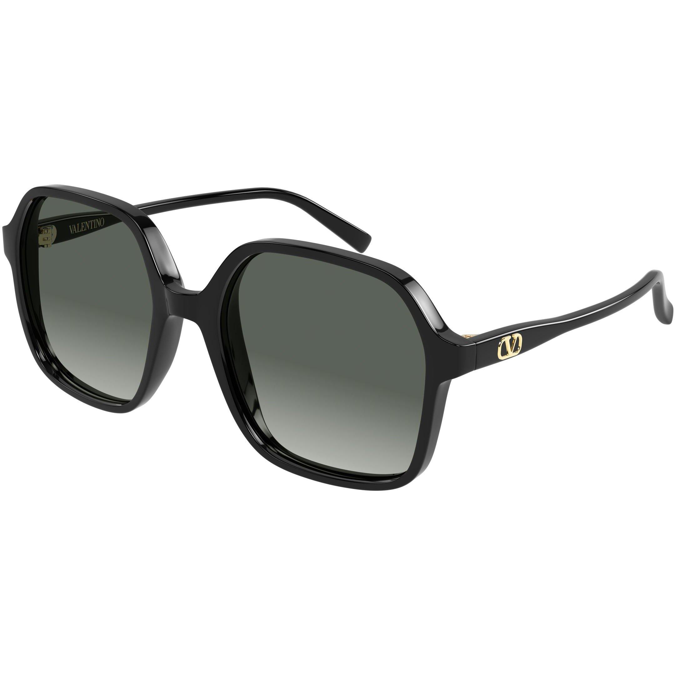 Valentino Women's VG0018S Oversized Sunglasses - Black/Grey