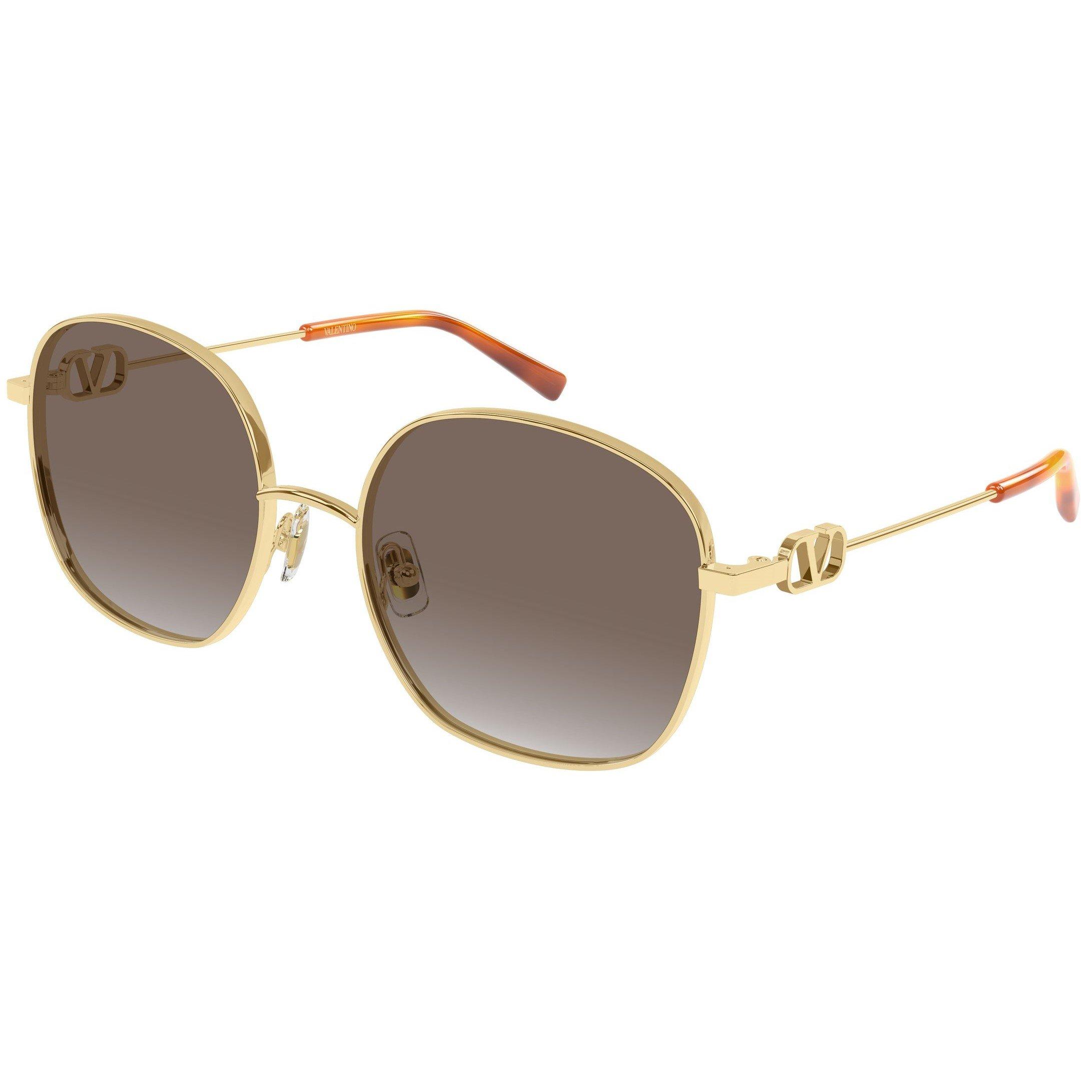 Valentino Women's VG0028S Oversized Sunglasses - Gold/Brown